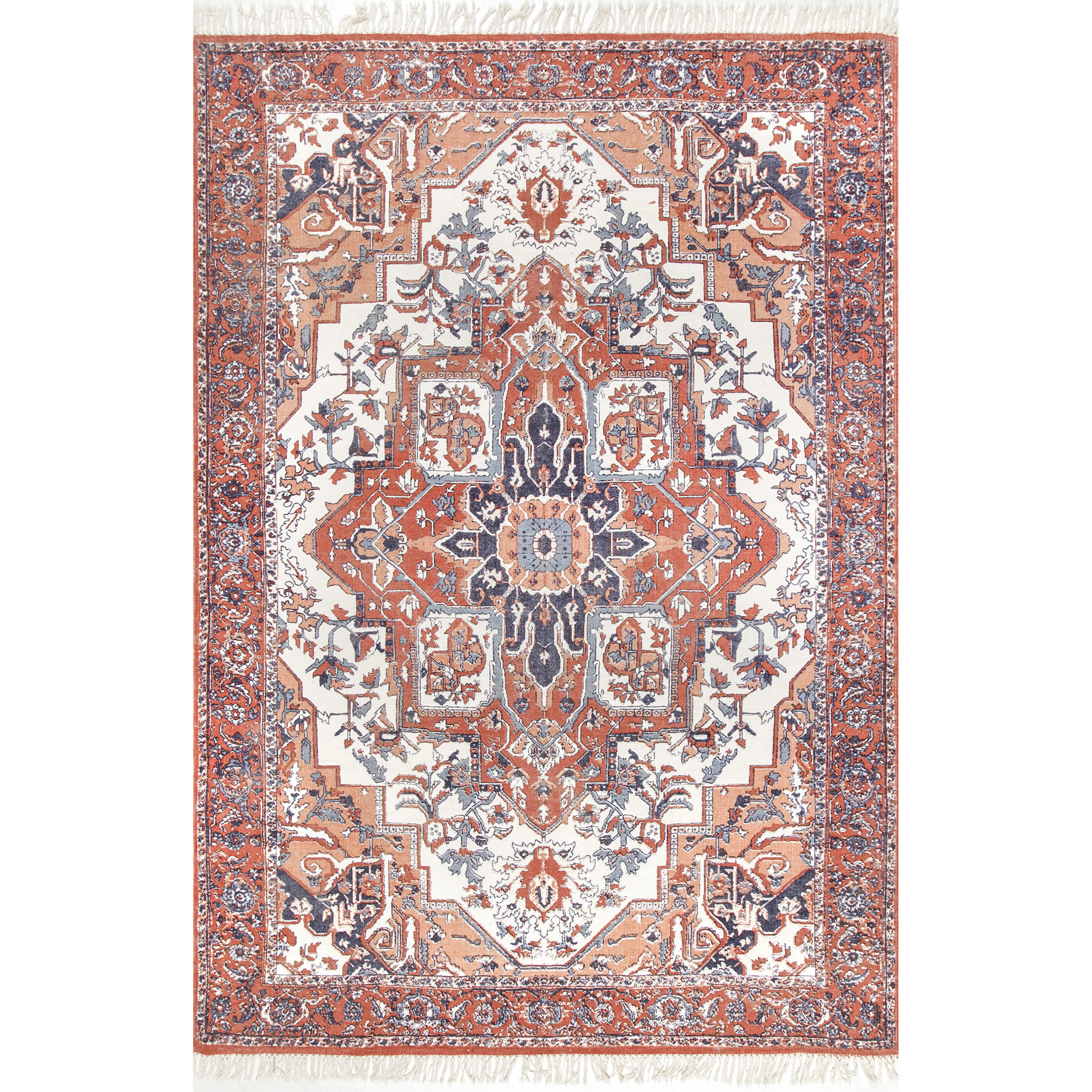 Hand Woven Werner Fringe Area Rug