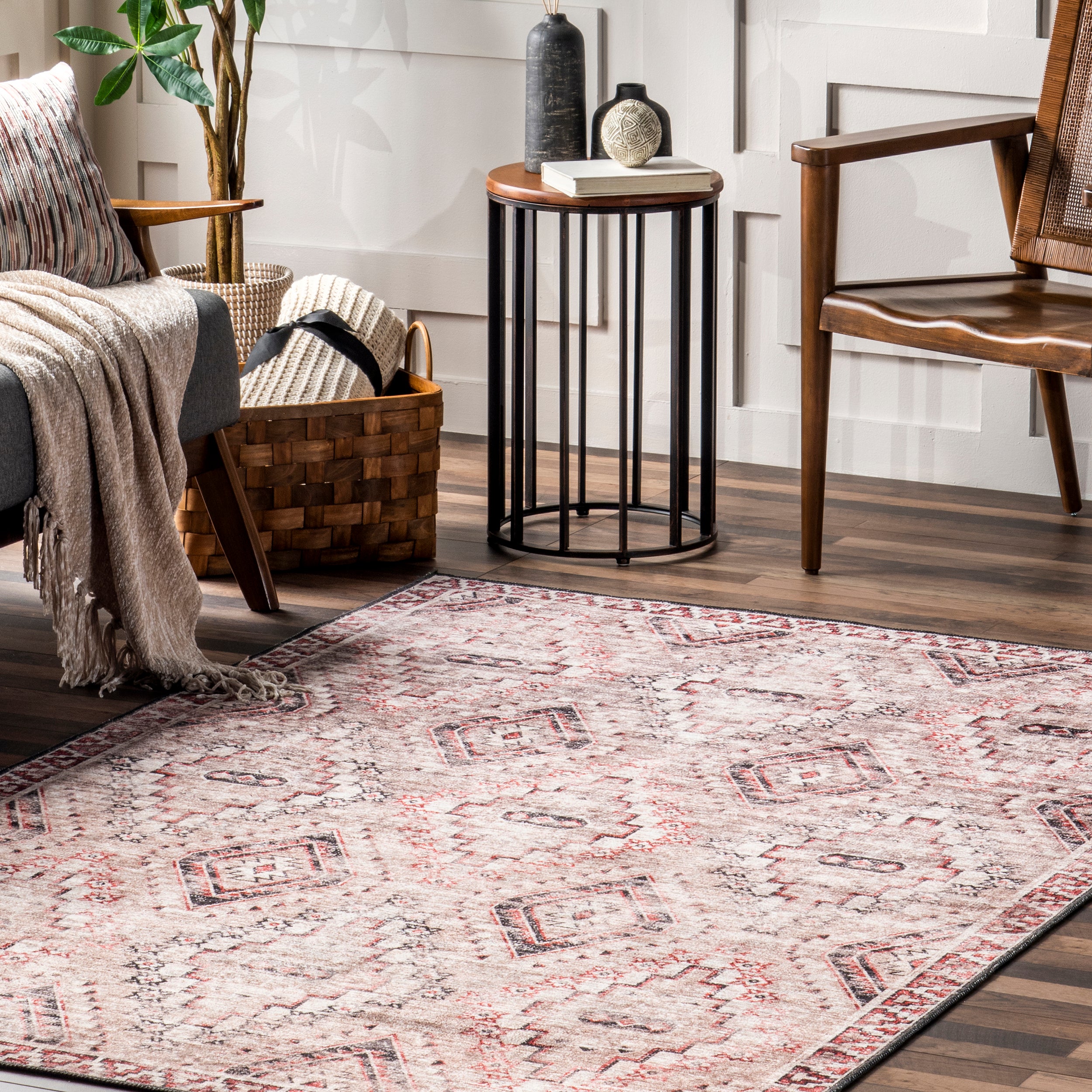 Sharni Diamond Trellis Cotton Area Rug - Image 9