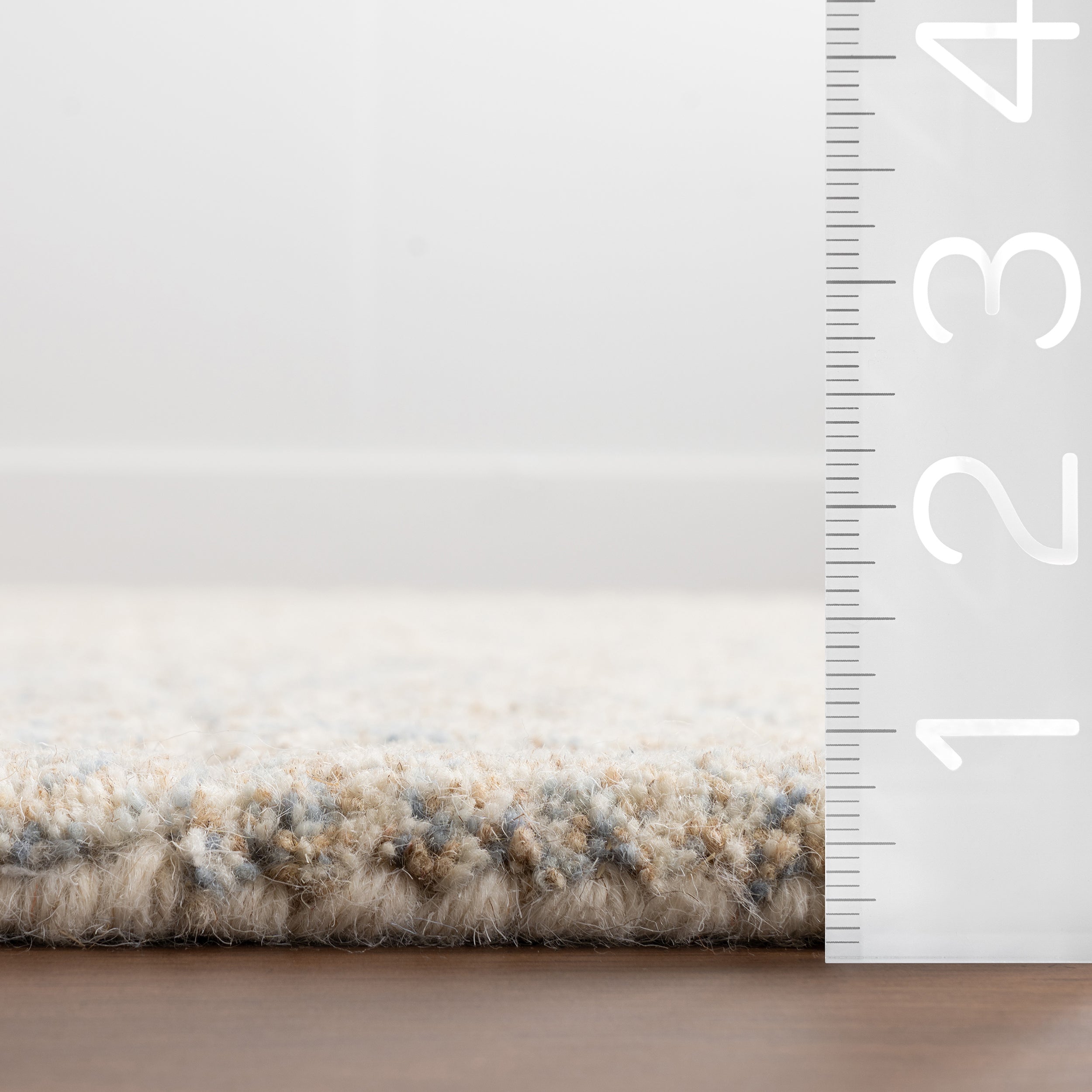 Camellia Checkered Wool Area Rug - Image 3