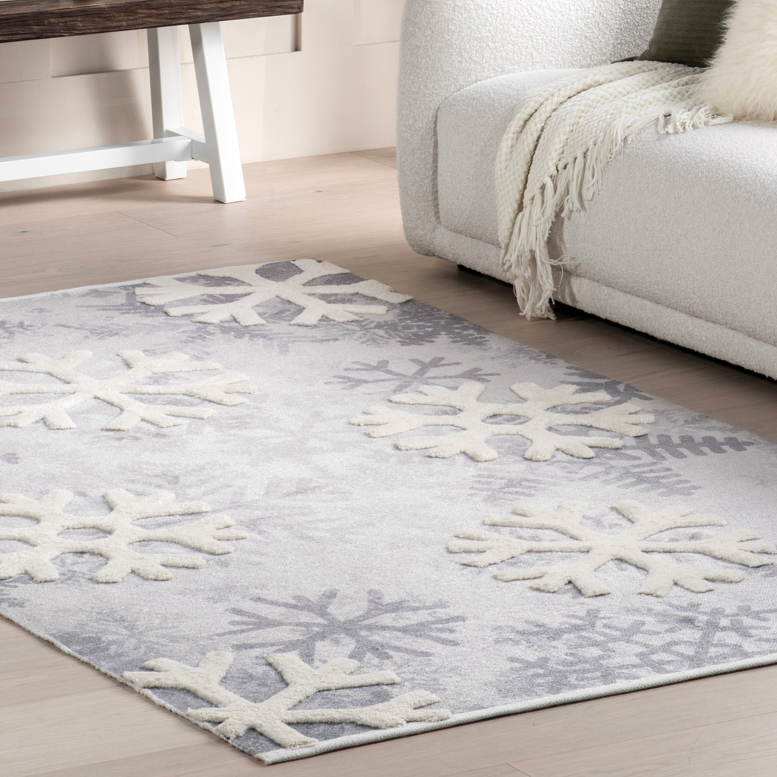 Fiona High-Low Snowfall Area Rug - Image 9