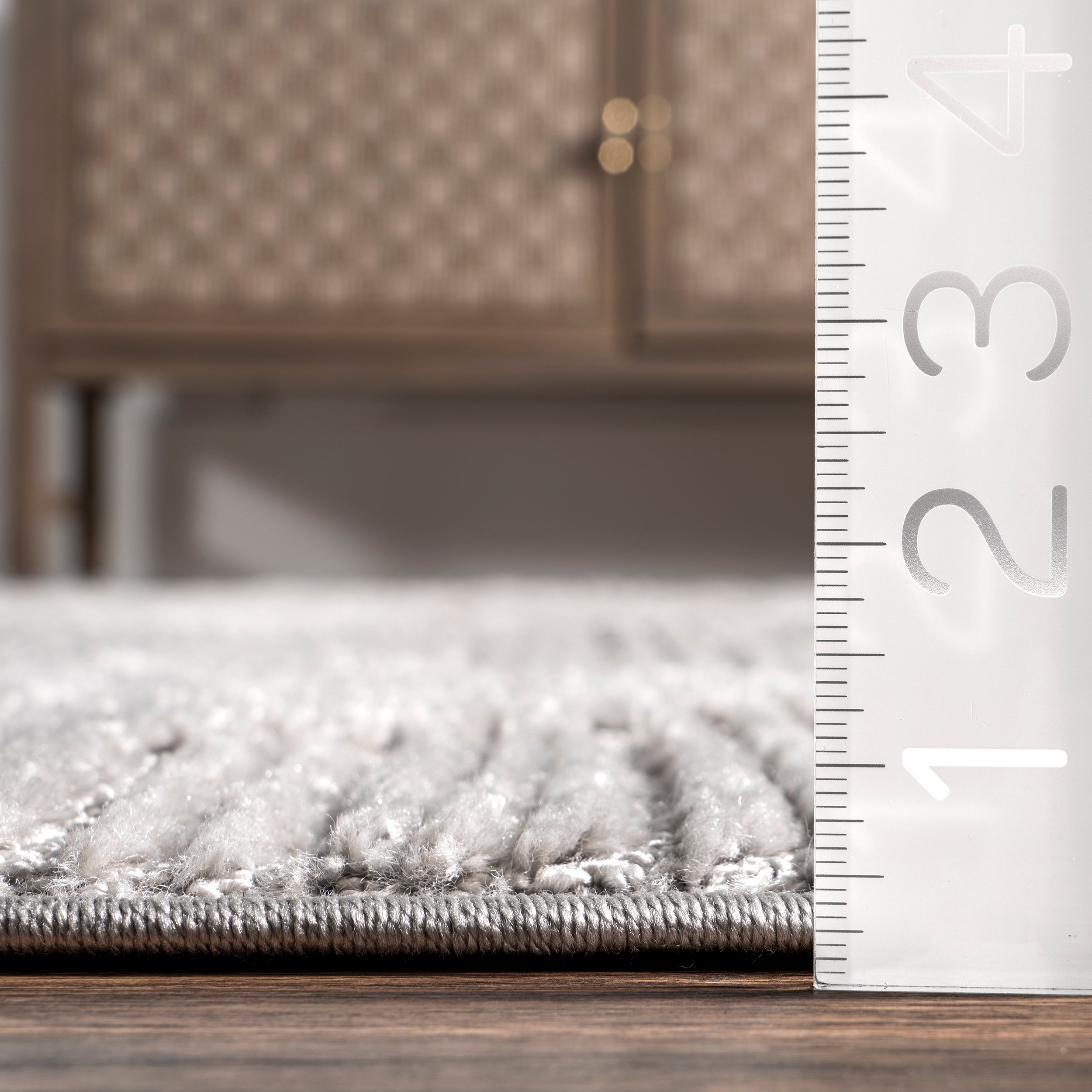 Kerry Textured Geometric Tasseled Area Rug - Image 13