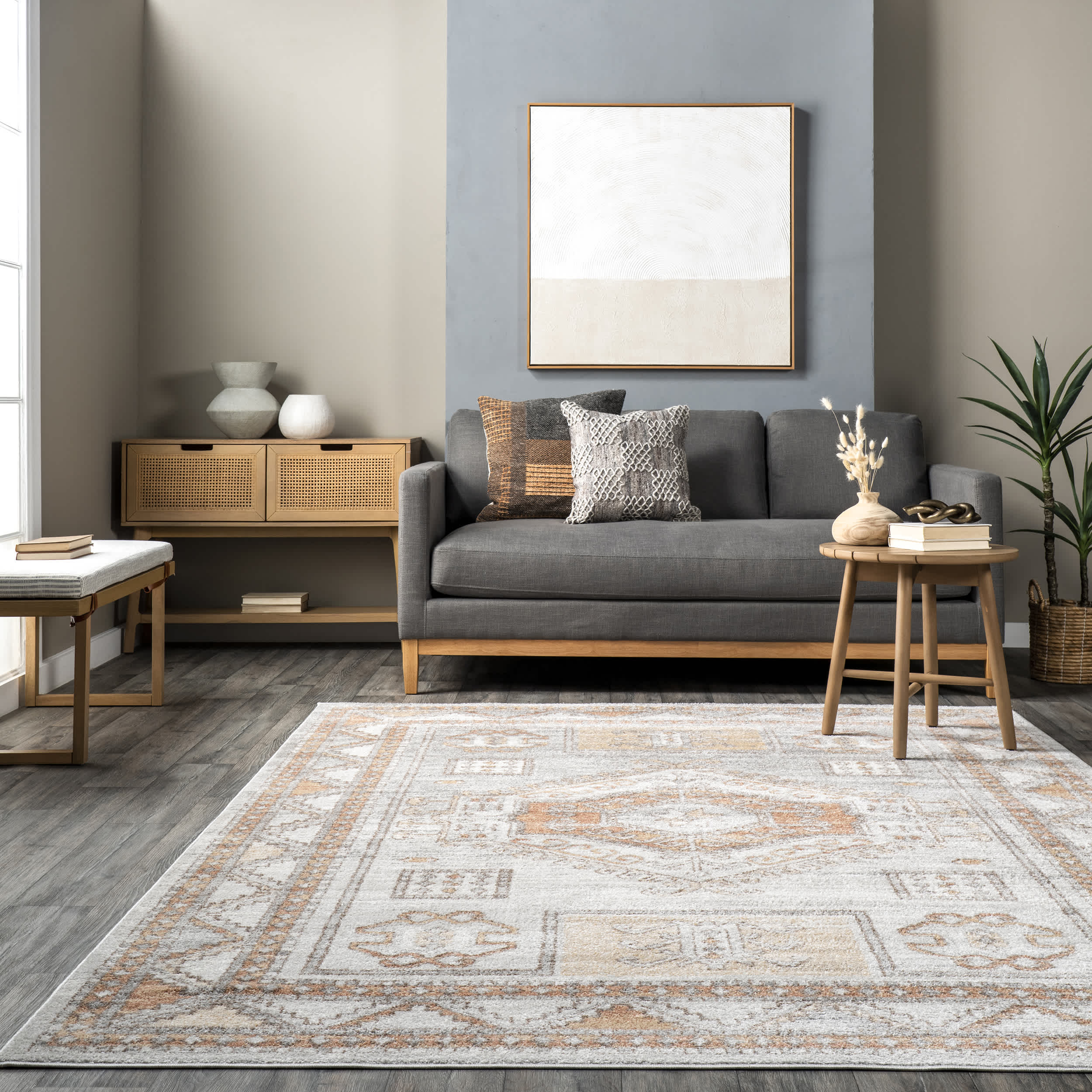 Vintage Paula Tribal Area Rug - Image 8