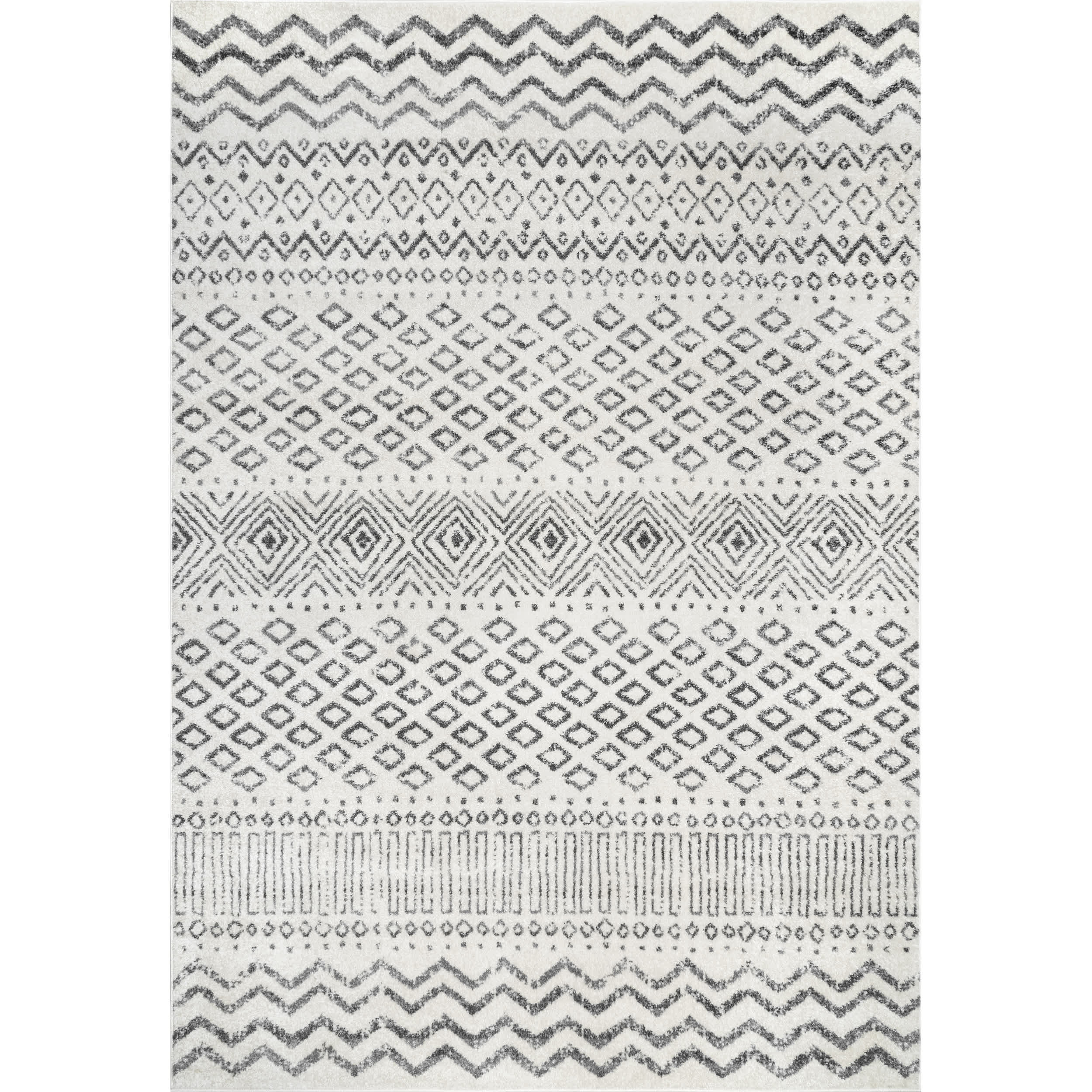 Evelyn Geometric Stripes Area Rug