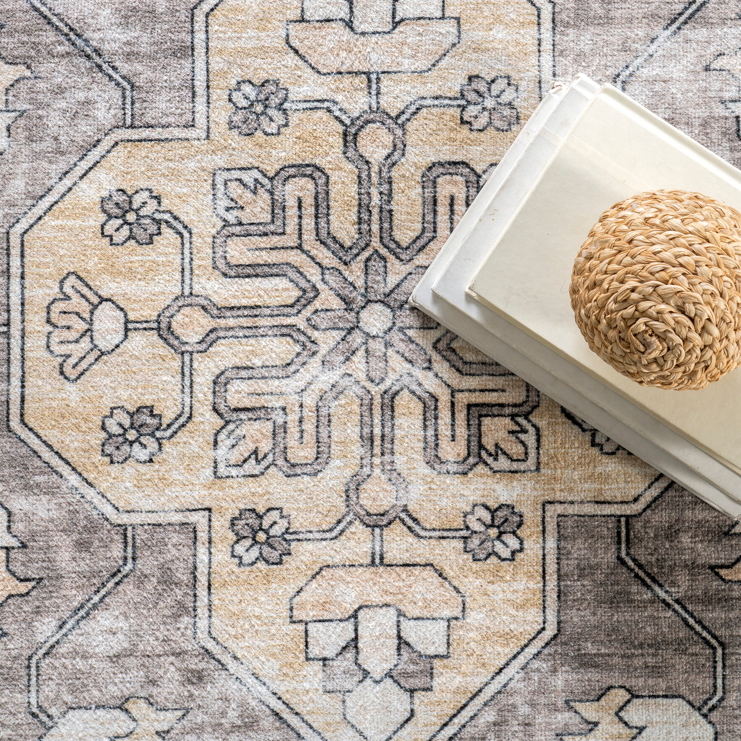 Autumn Vintage Machine Washable Area Rug - Image 6