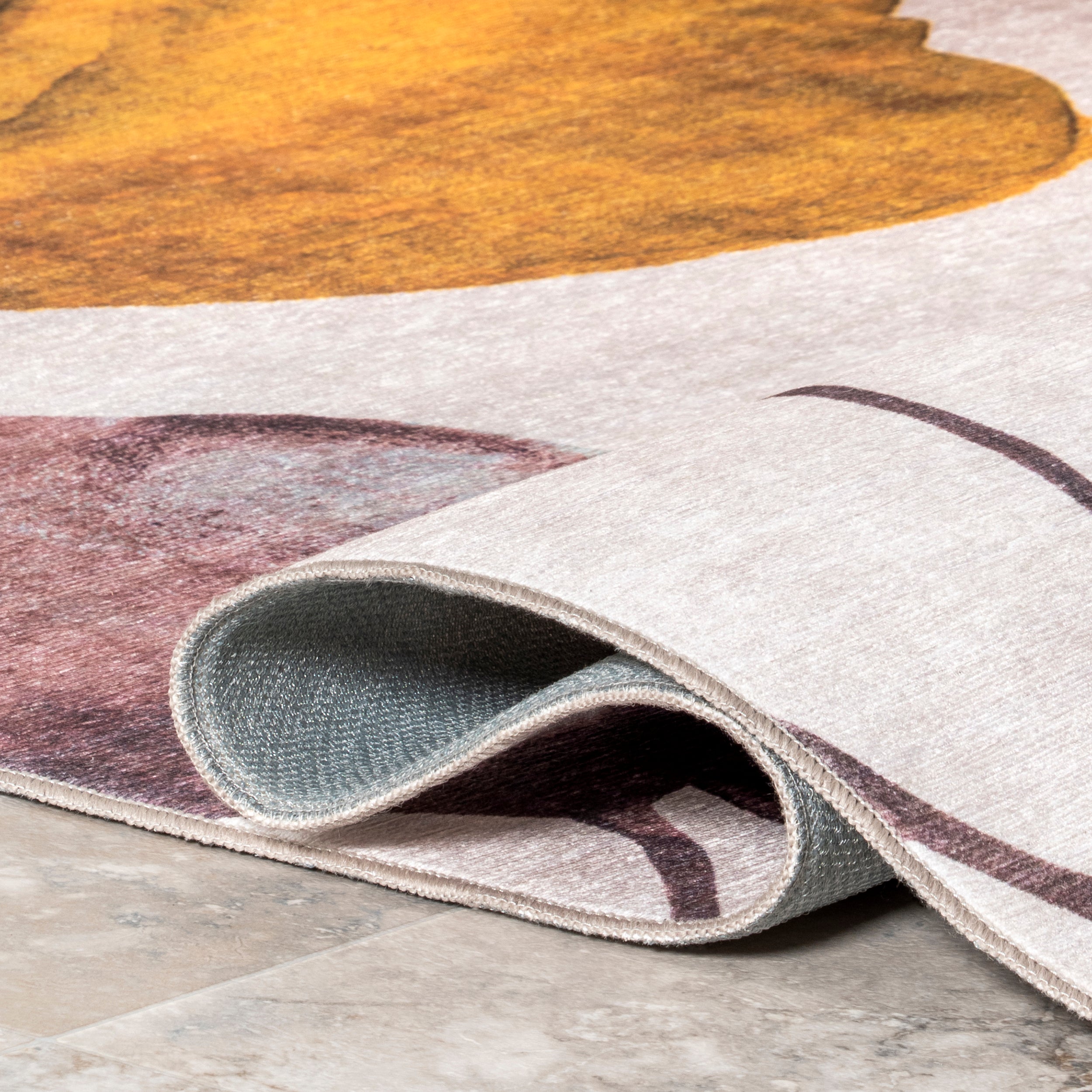 Kristy Leaves Machine Washable Indoor/Outdoor Area Rug - Image 4