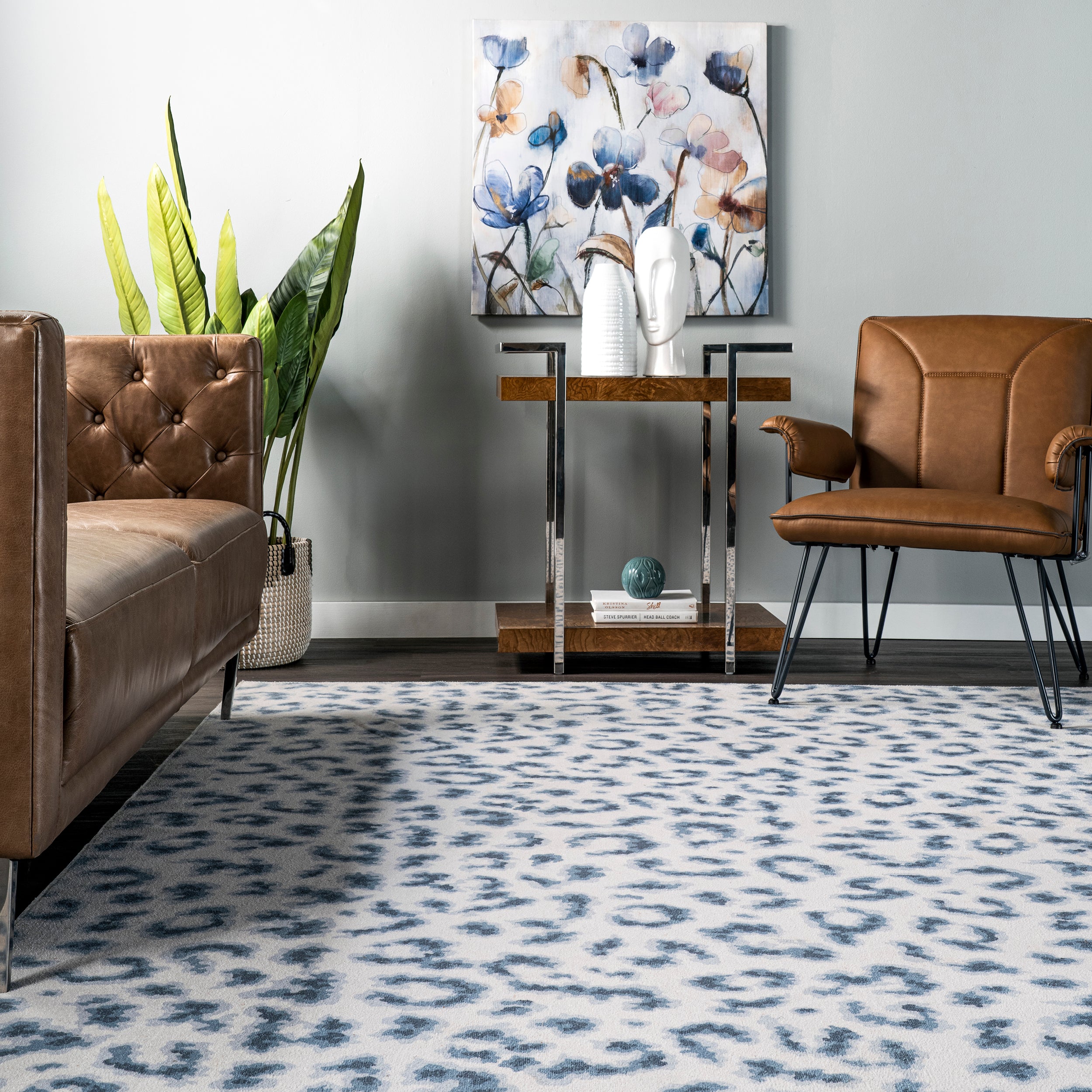 Mason Machine Washable Contemporary Leopard Print Area Rug - Image 8