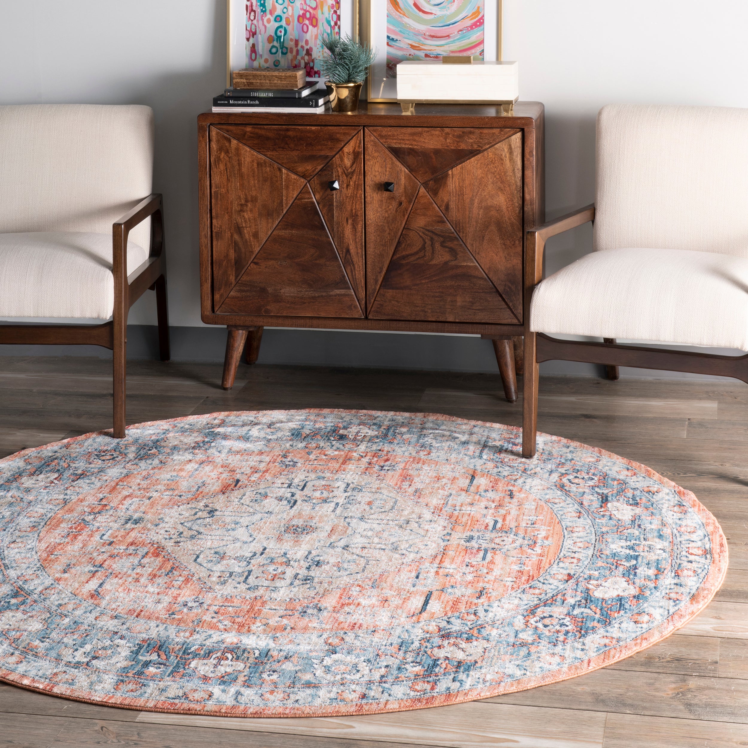 Zara Vintage Medallion Area Rug - Image 10