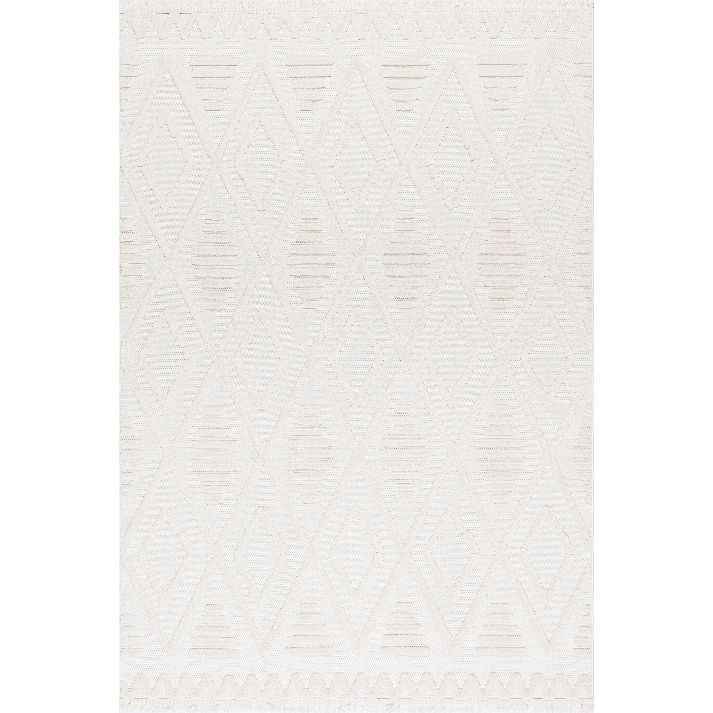 Annaka Trellis Fringe Area Rug