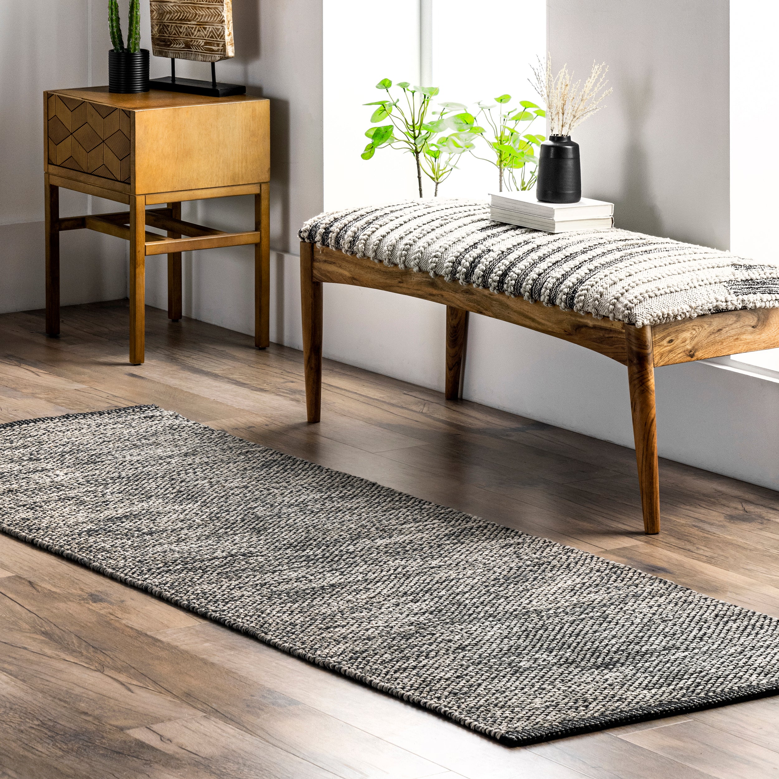 Alessi Solid Farmhouse Cotton Area Rug - Image 21