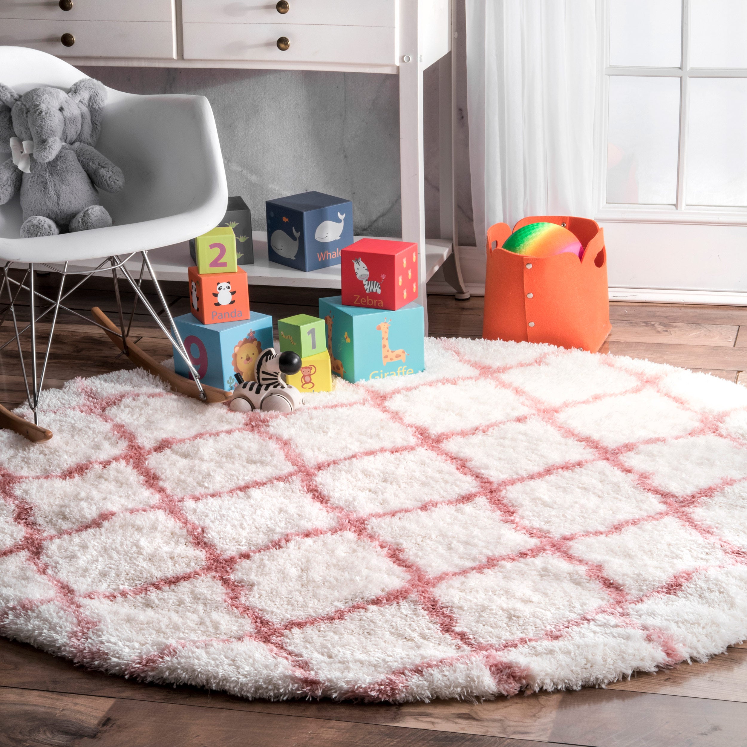 Nelda Trellis Kids Shag Area Rug - Image 10