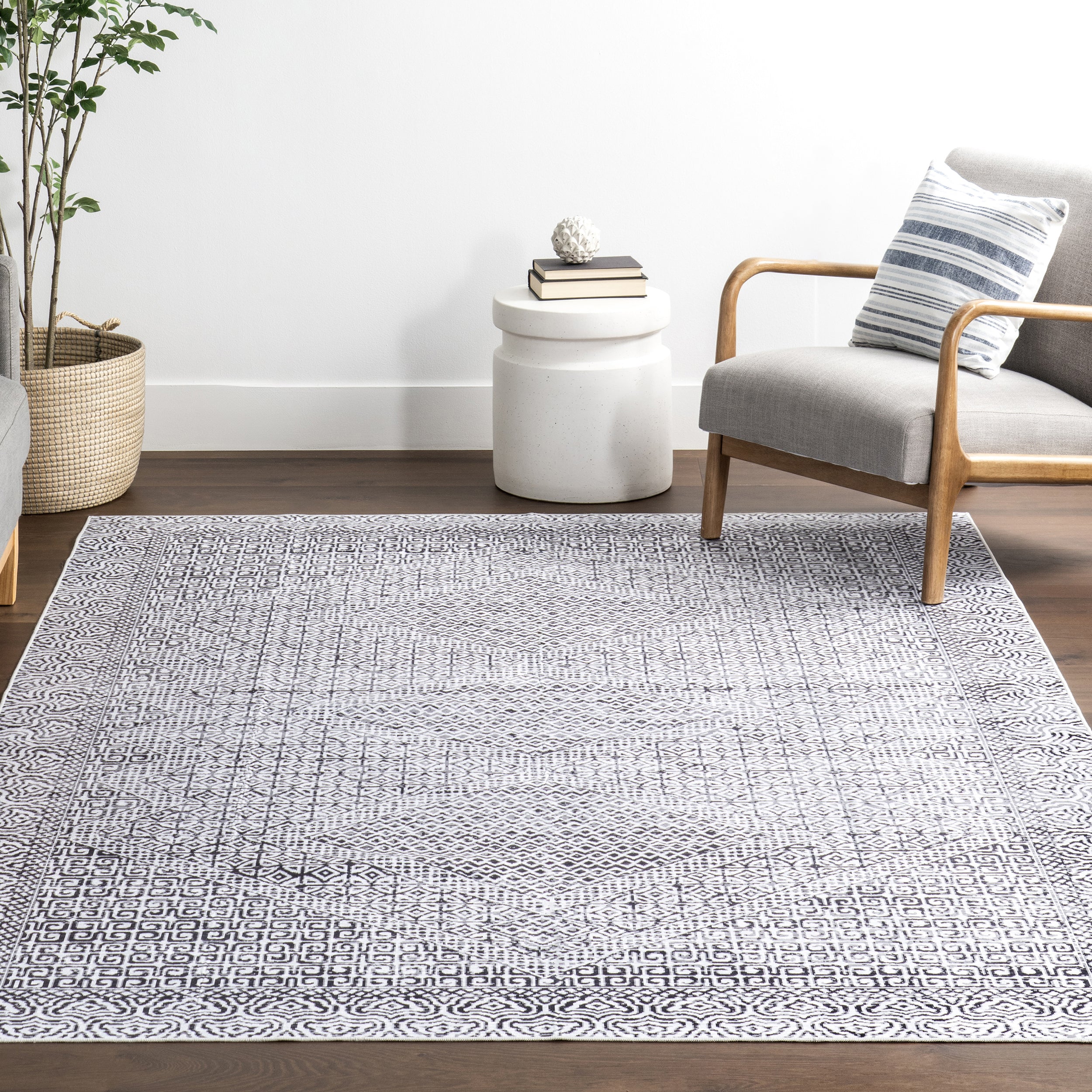 Reya Transitional SplashGuard Machine Washable Area Rug - Image 9