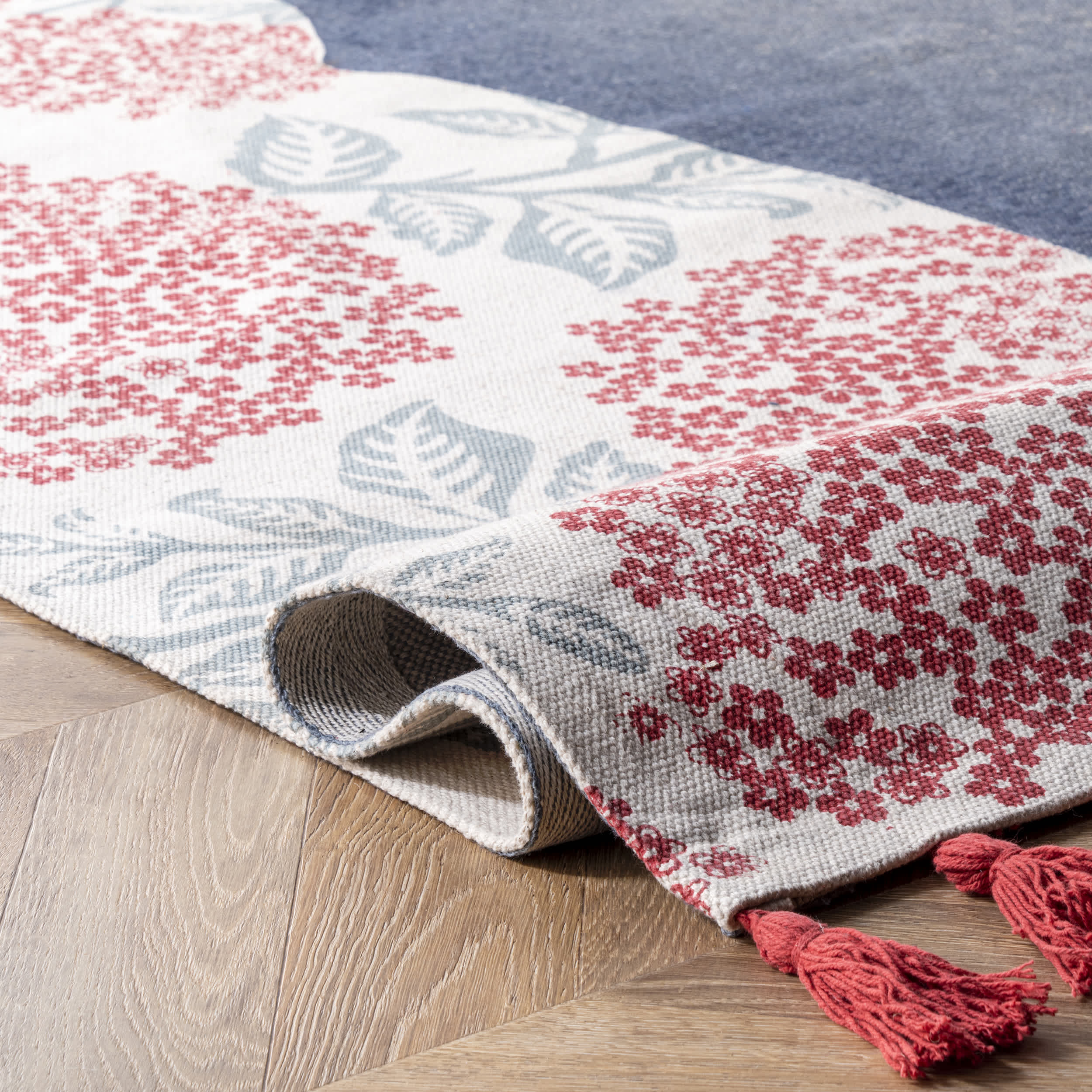 Thomas Paul Flatweave Cotton Whale Area Rug - Image 4