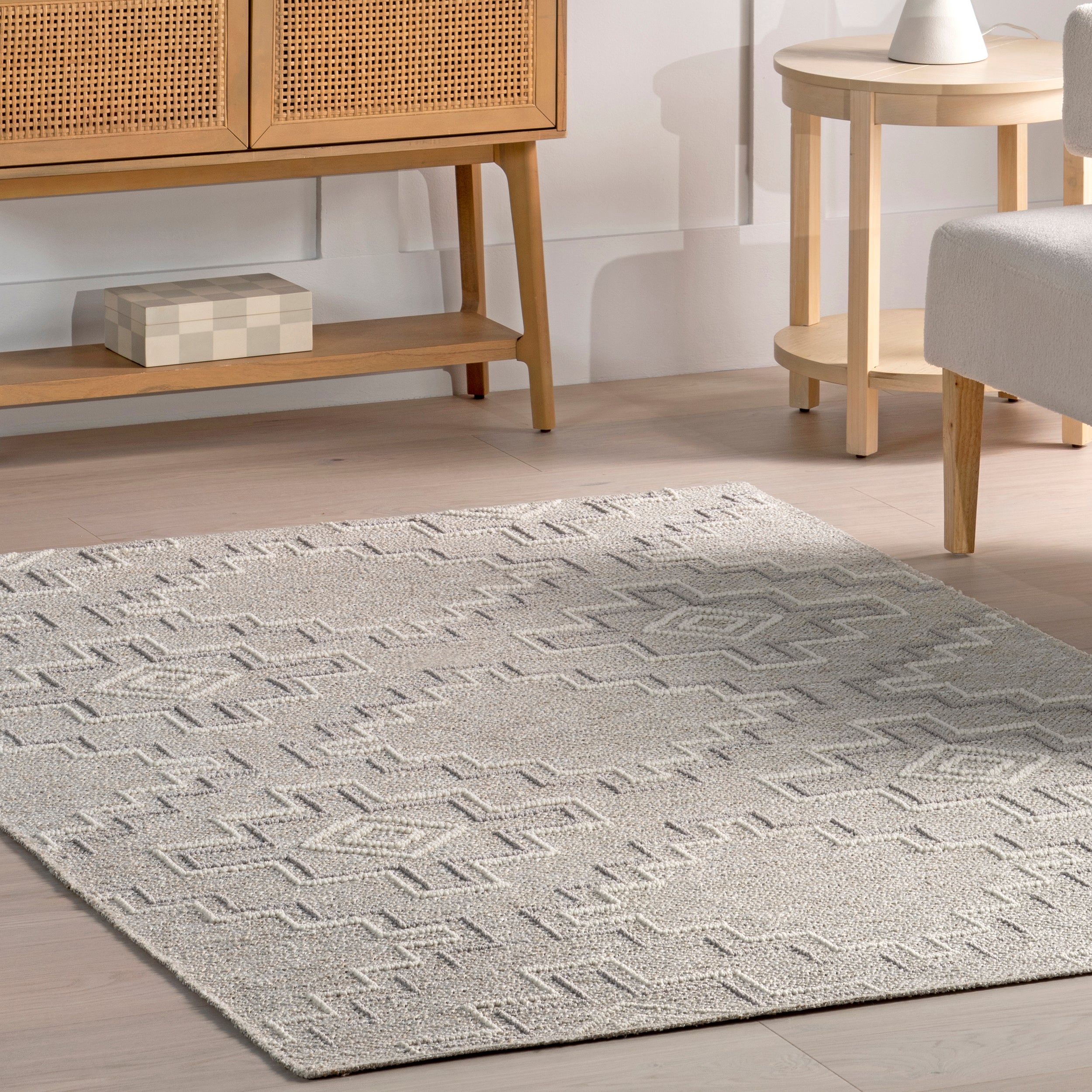 Alani Textured Moroccan Area Rug - Image 9