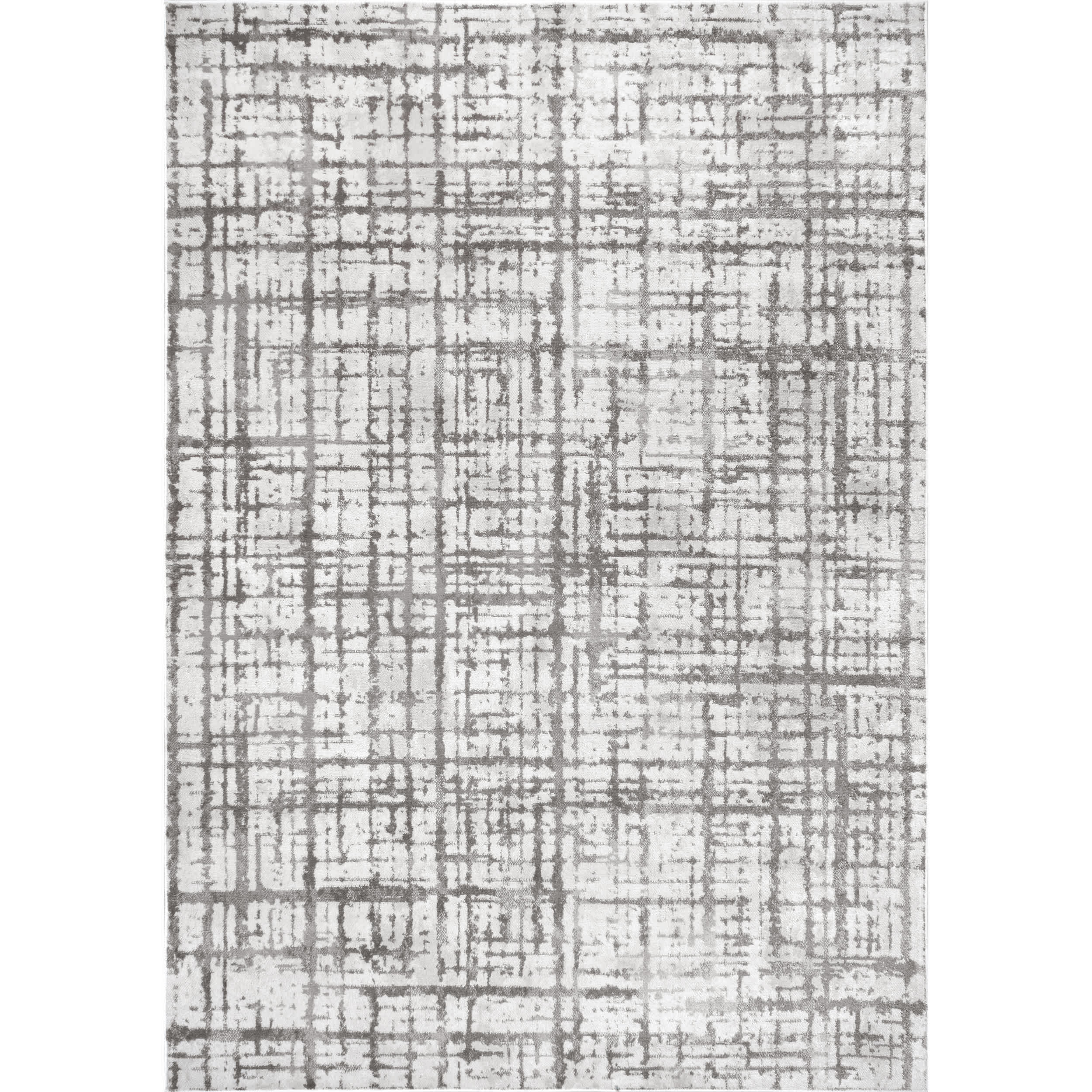 Annie Modern Crosshatch Abstract Area Rug
