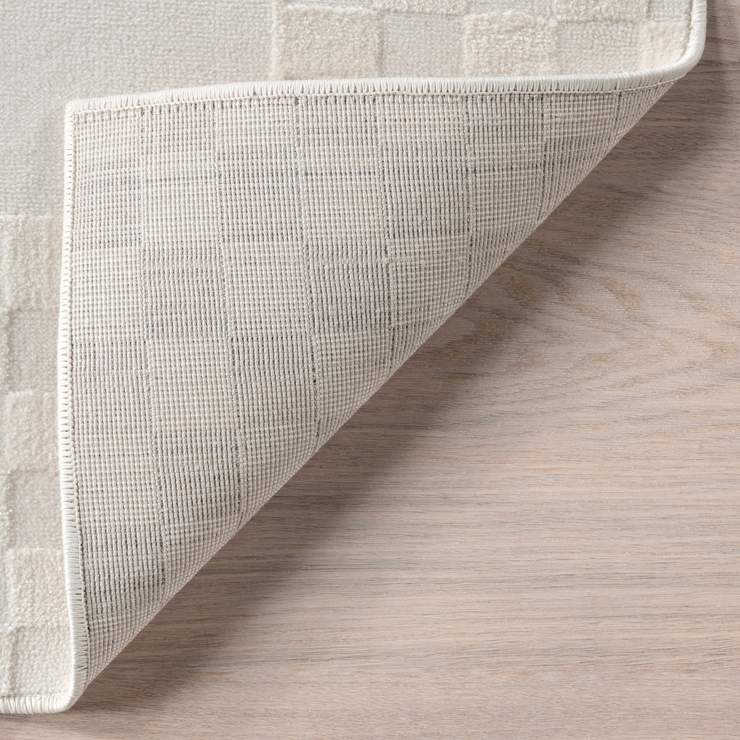 Kalina High-Low Checkered Bordered Area Rug - Image 7