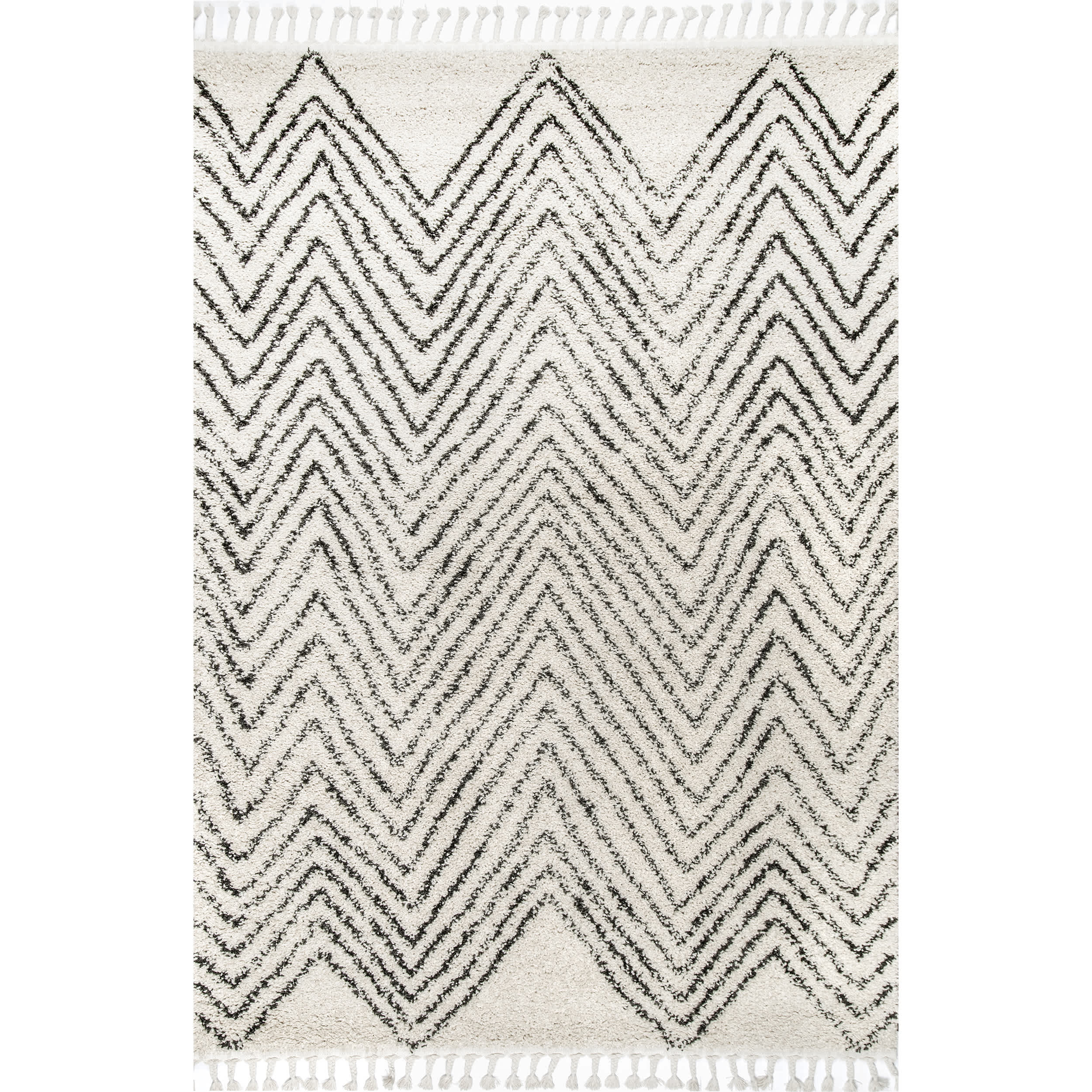 Amanda Moroccan Chevron Tassel Area Rug