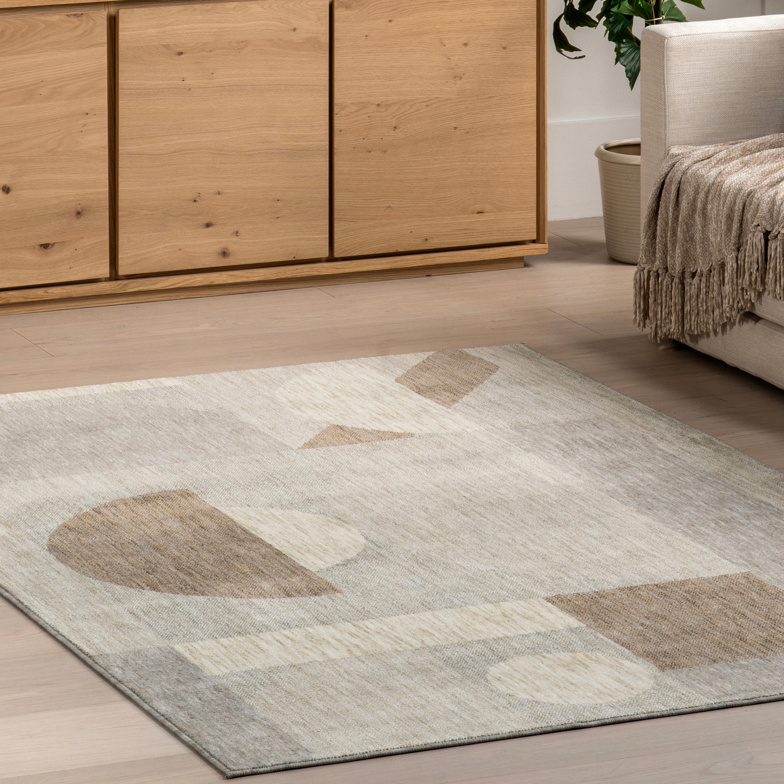 Rhona Modern Geometric Recycled Area Rug - Image 18