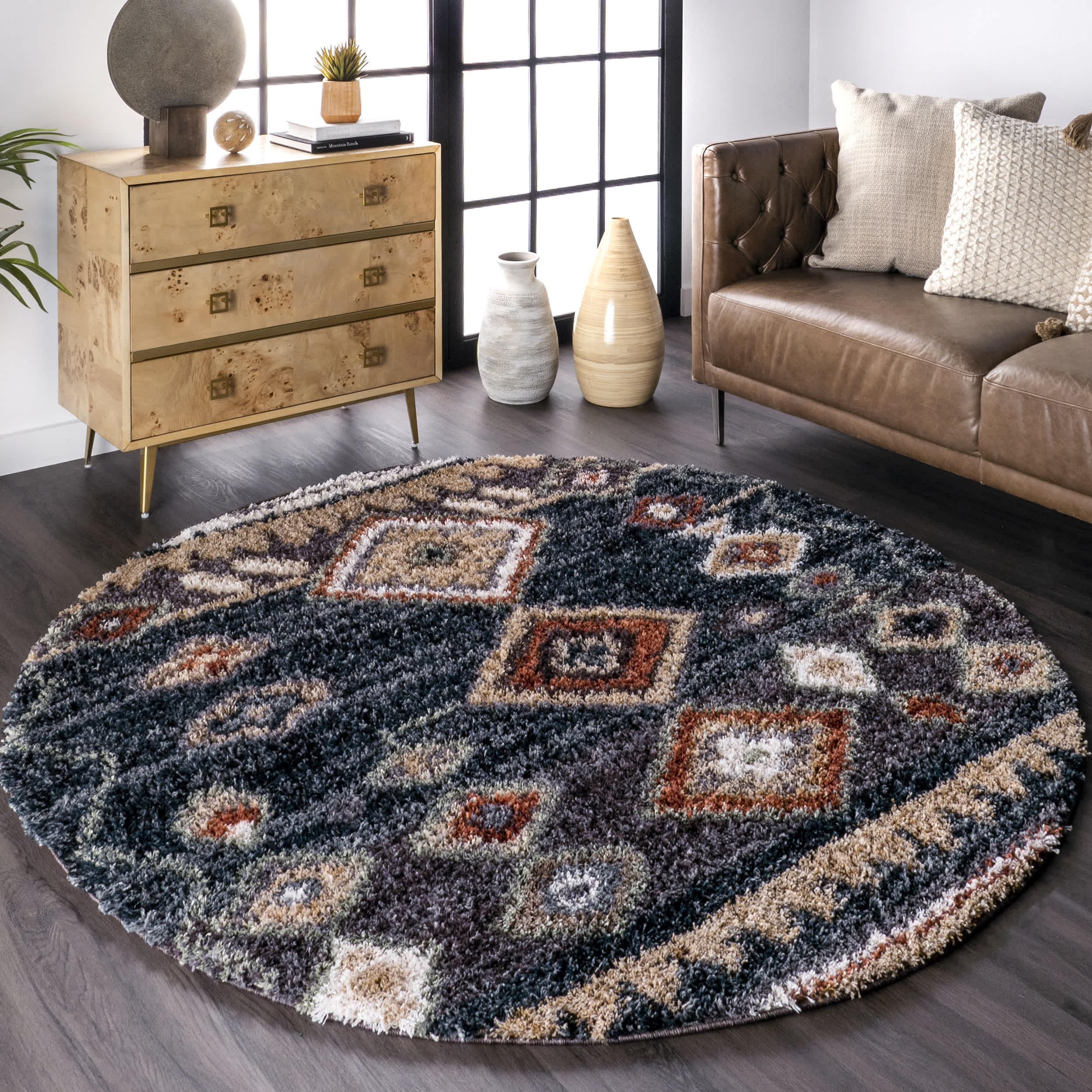 Southwestern Rosemarie Moroccan Tassel Shag Area Rug - Image 17