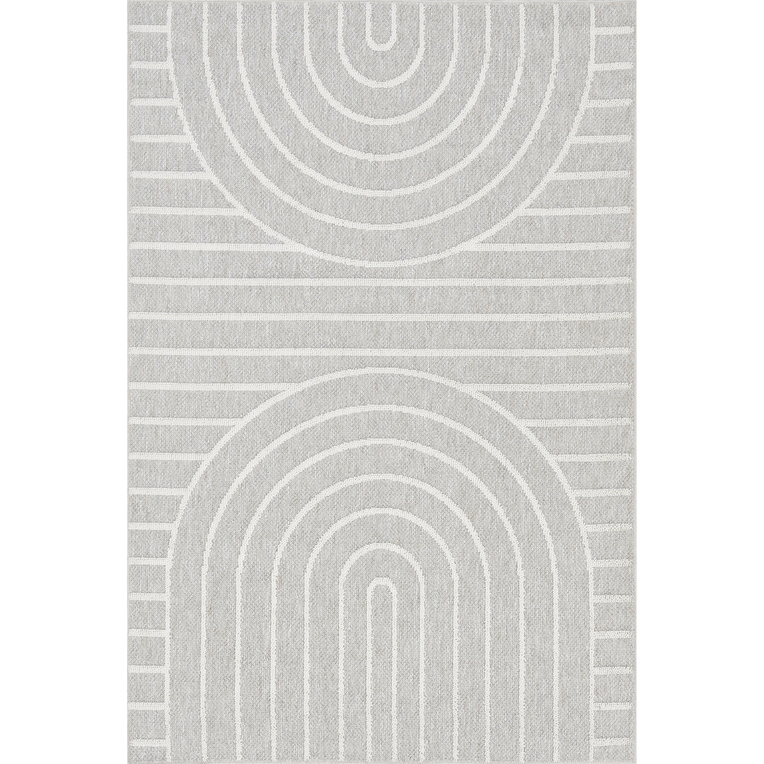 Hartlyn Modern Arches Machine Washable Area Rug