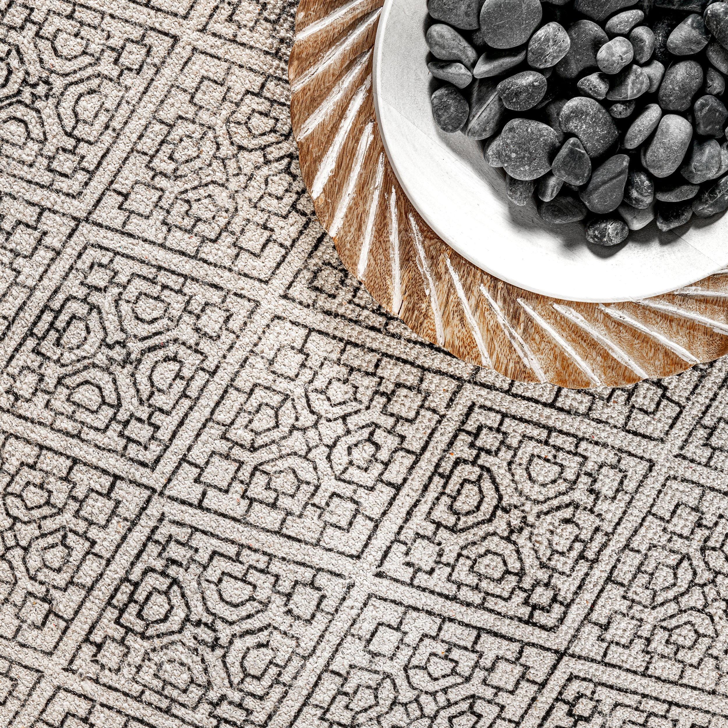 Flatweave Rita Moroccan Trellis Area Rug - Image 6