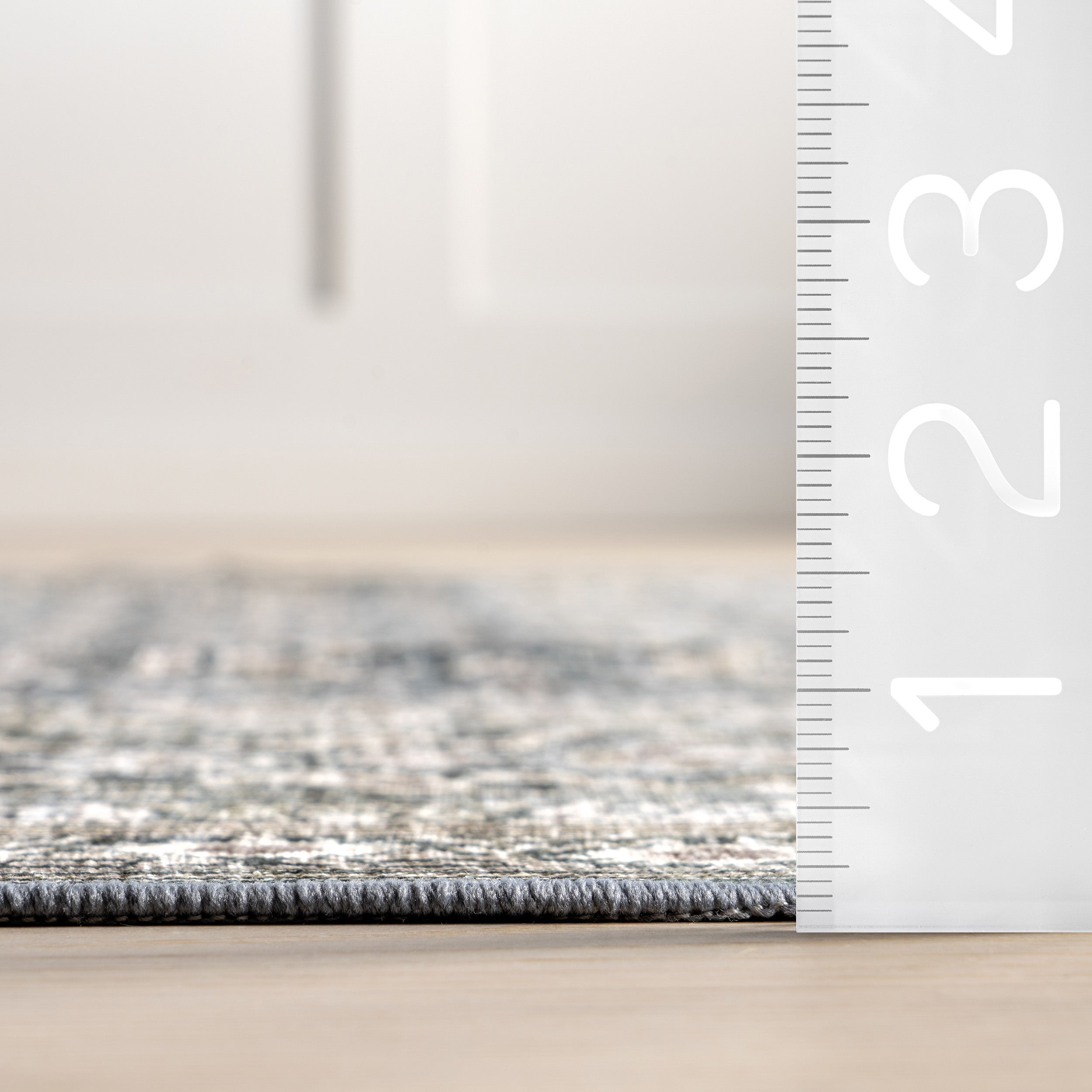 Quintessa Medallion Spill Proof Machine Washable Area Rug - Image 3