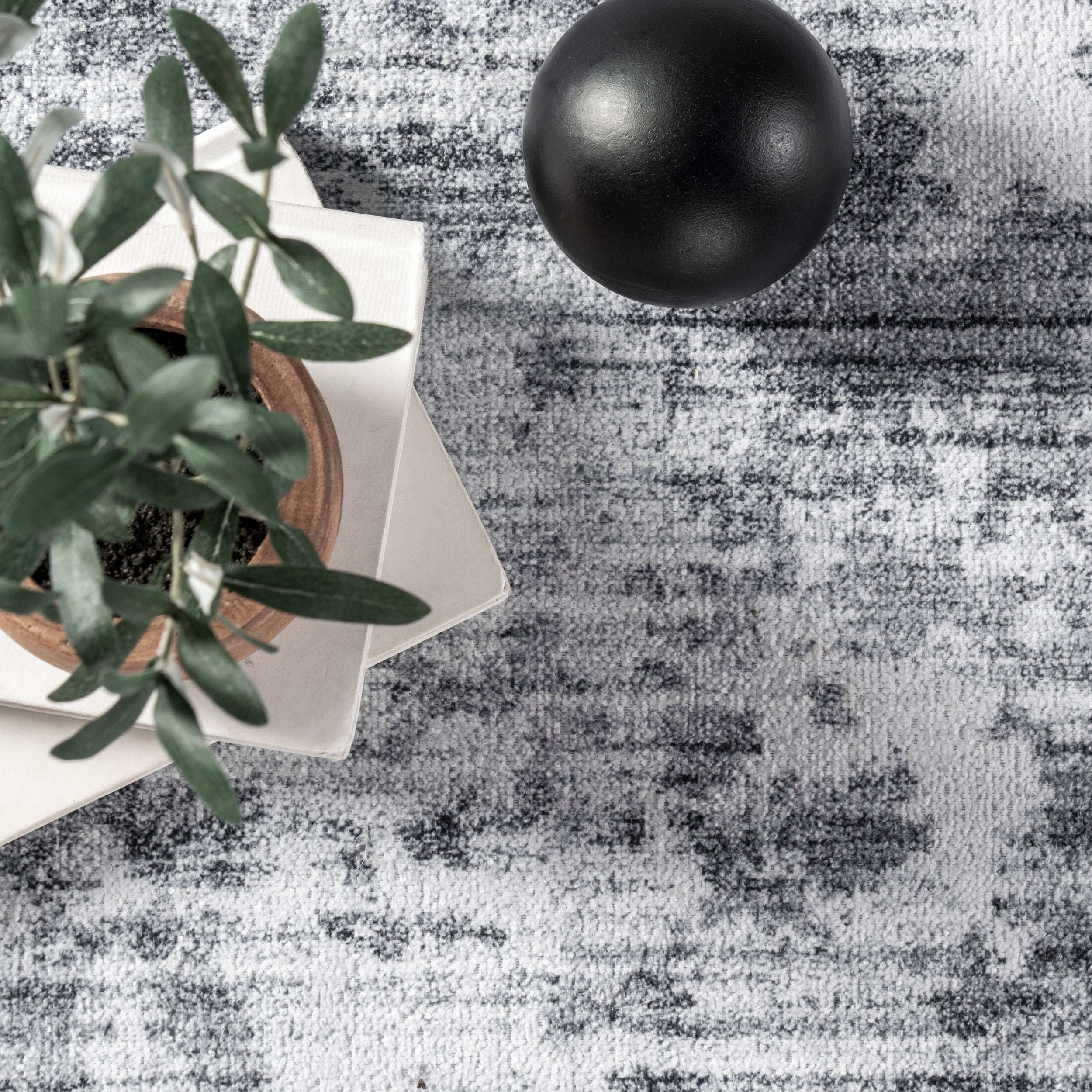 Alva Faded Abstract Machine Washable Area Rug - Image 6