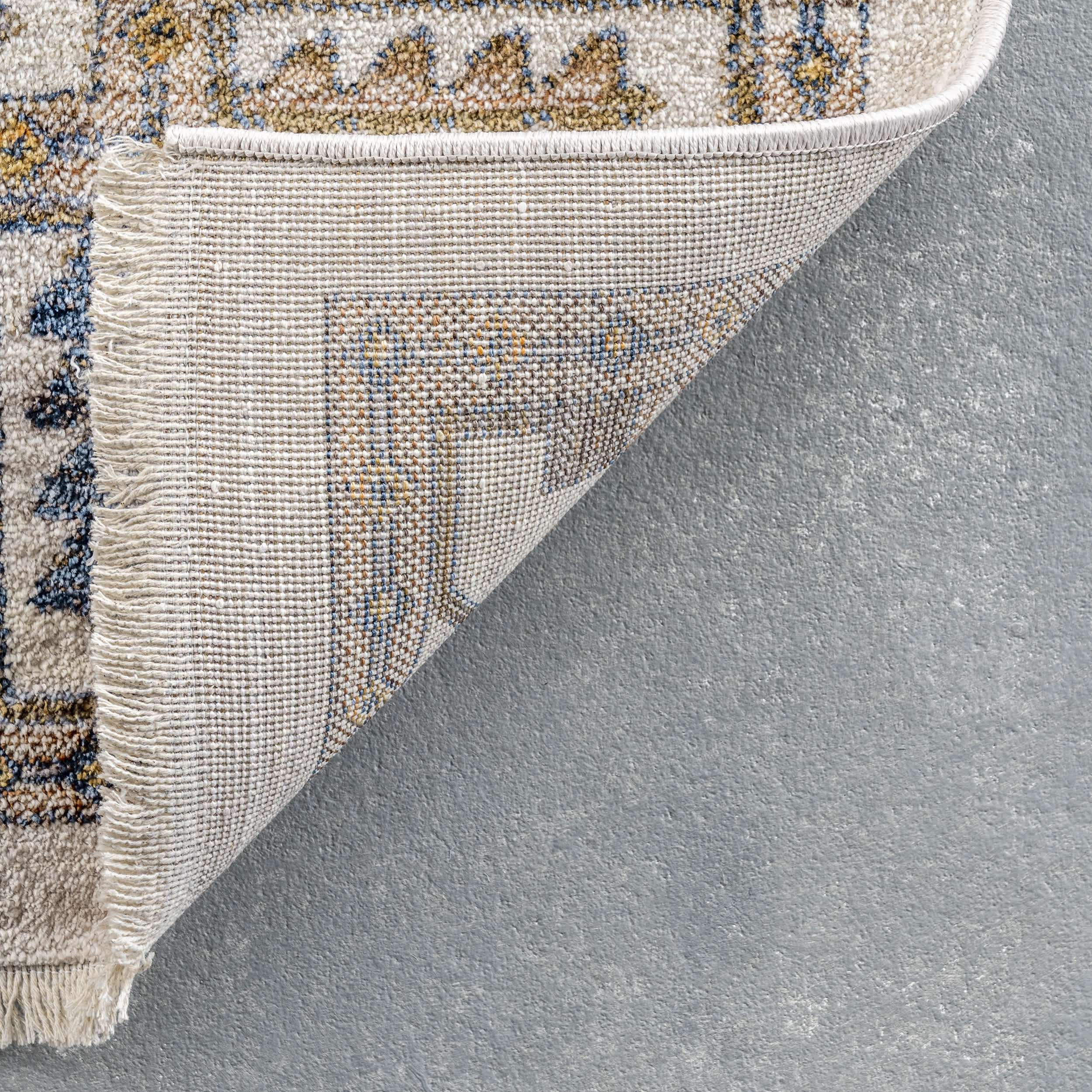 Jocelyn Global Inspired Medallion Fringe Area Rug - Image 7