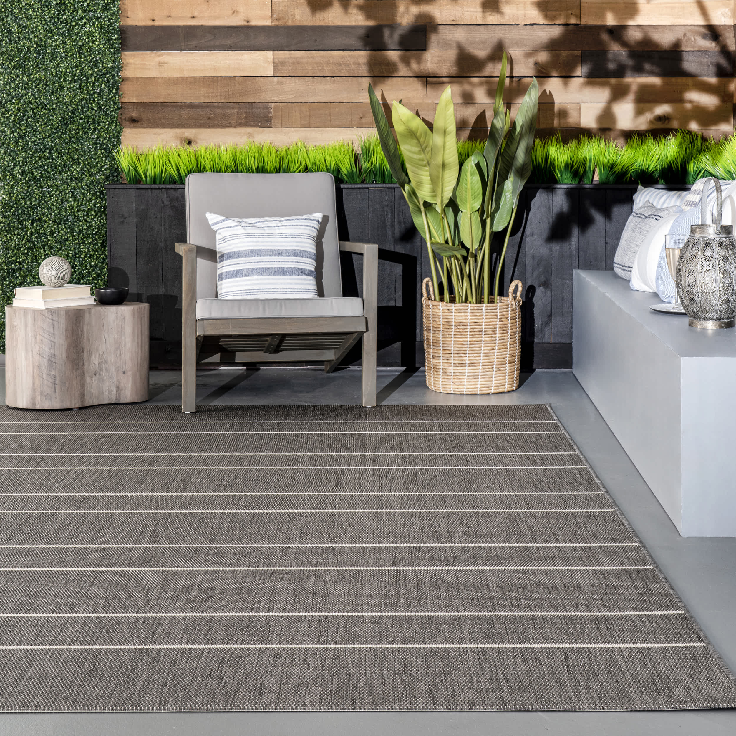 Alaina Indoor/Outdoor Striped Area Rug - Image 8