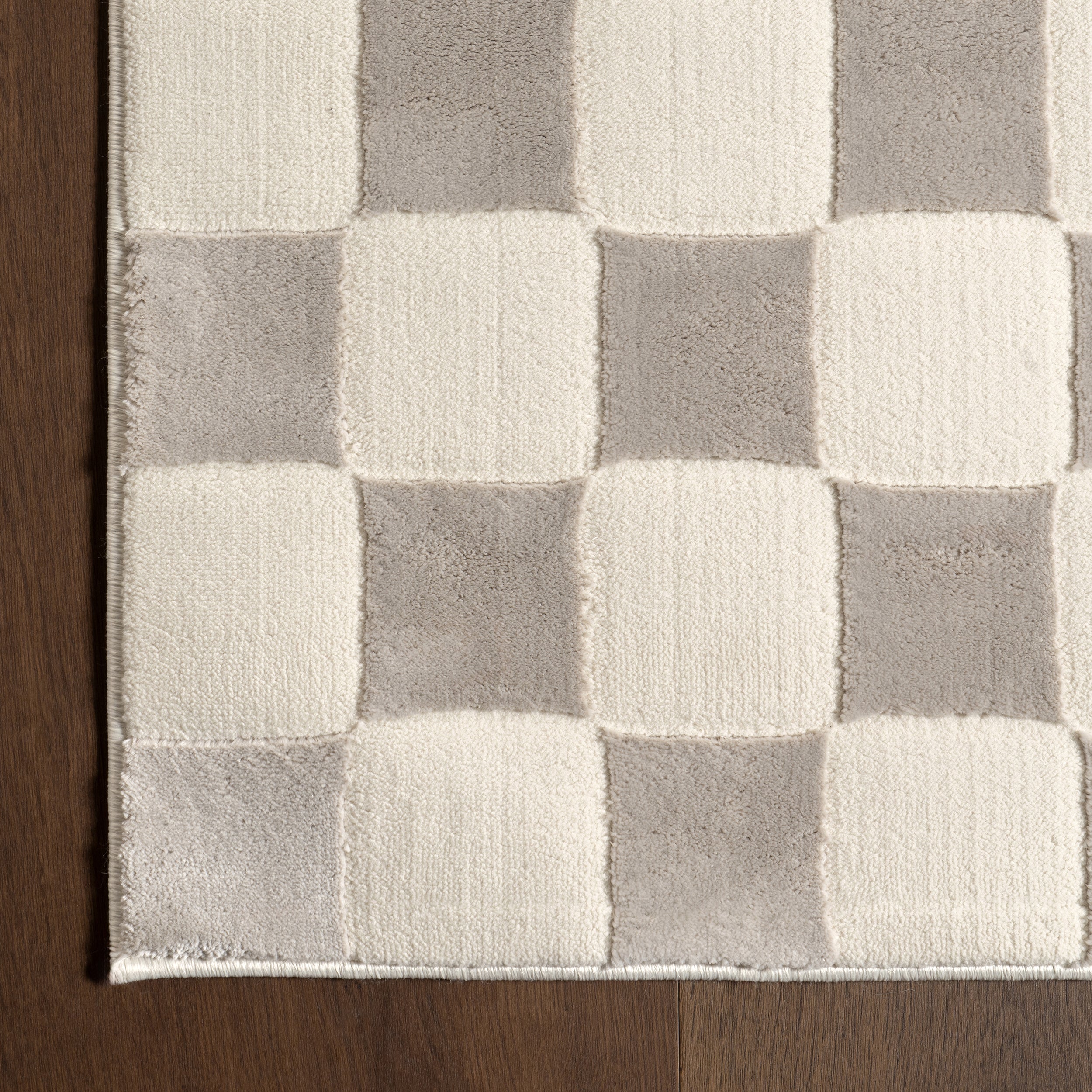 Alaiya Checkered Machine Washable Area Rug - Image 16