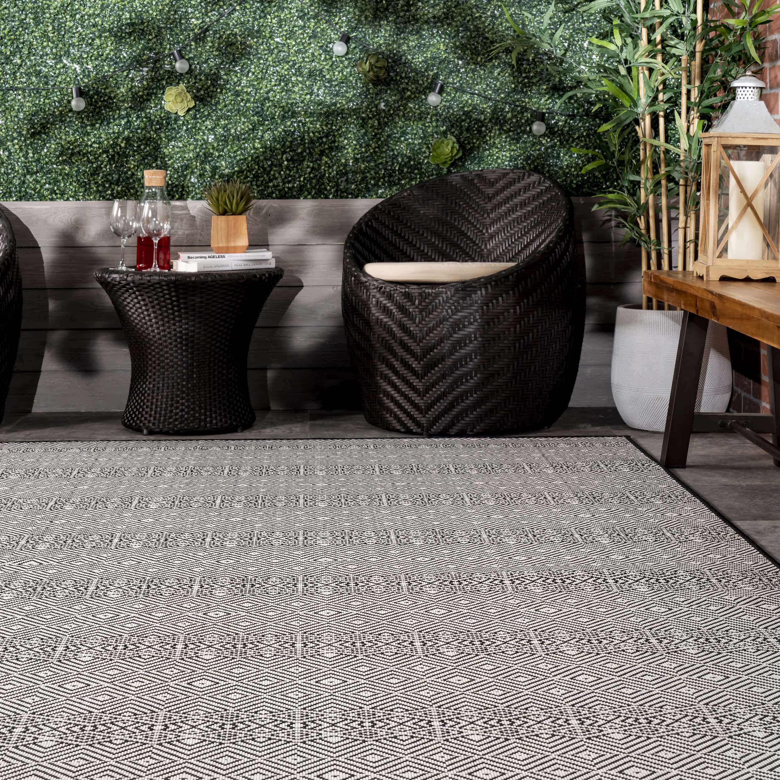 Paloma Abstract Geometric Indoor/Outdoor Area Rug - Image 8