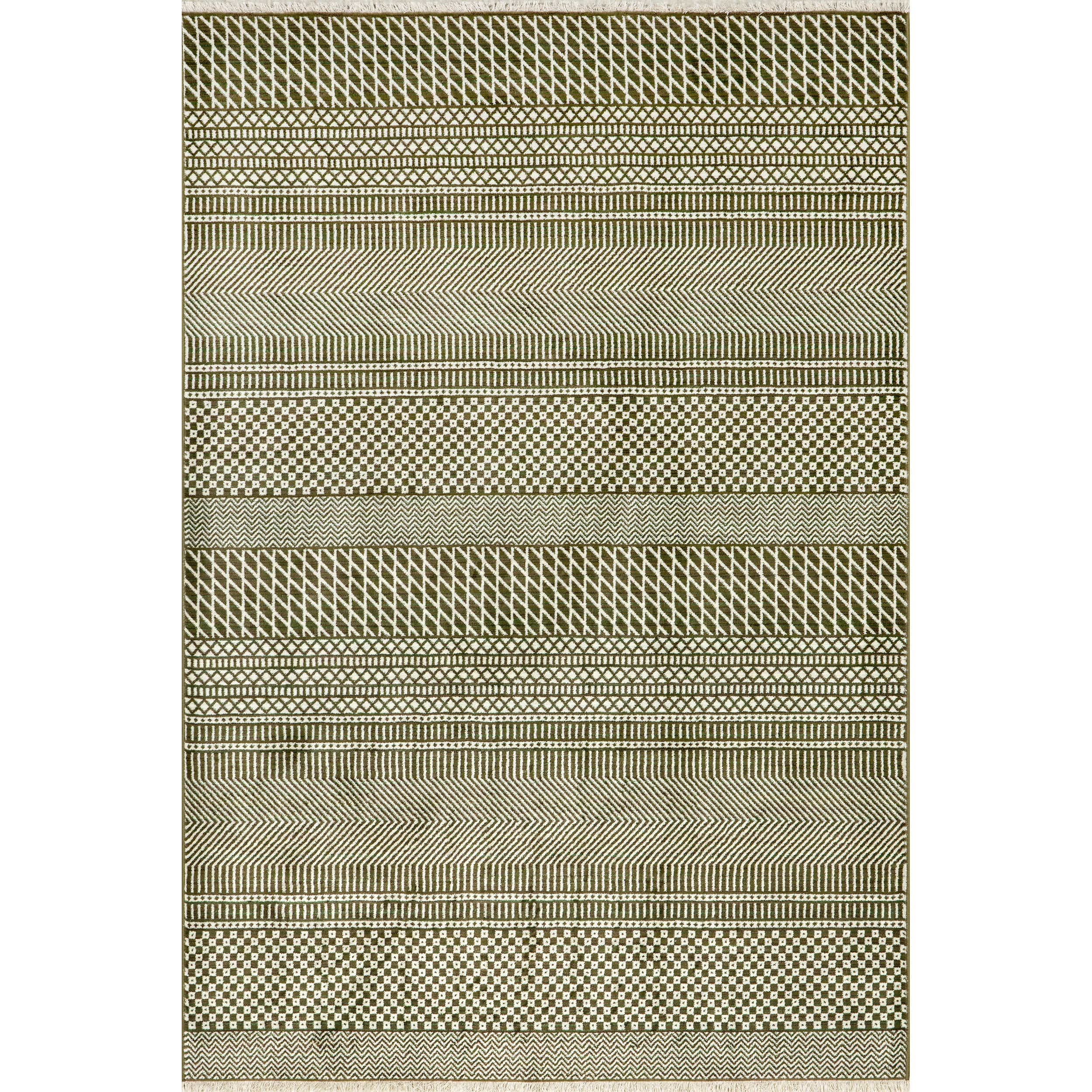 Lavender Geometric Fringe Area Rug - Image 19