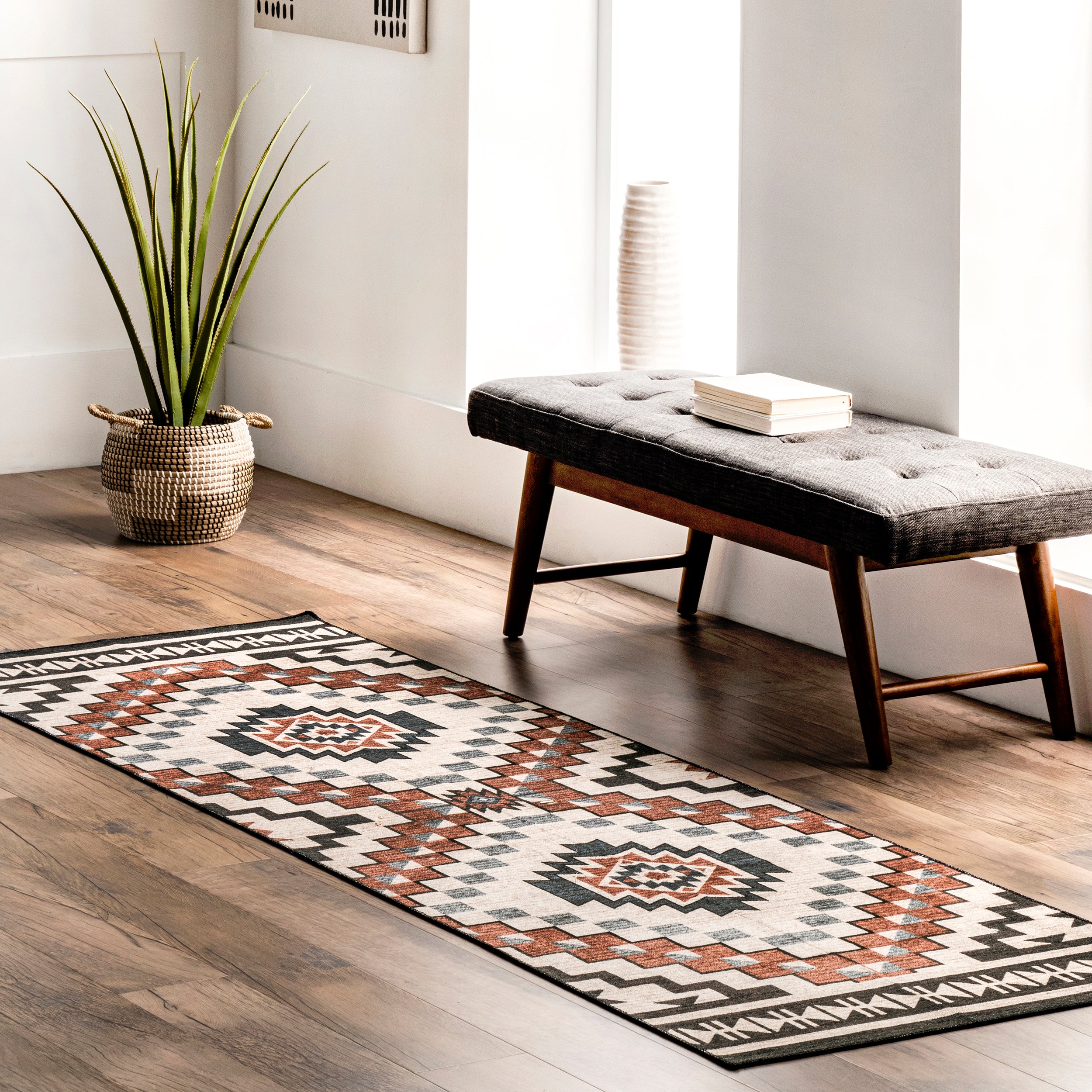 Leighton Machine Washable Southwestern Medallion Area Rug - Image 11