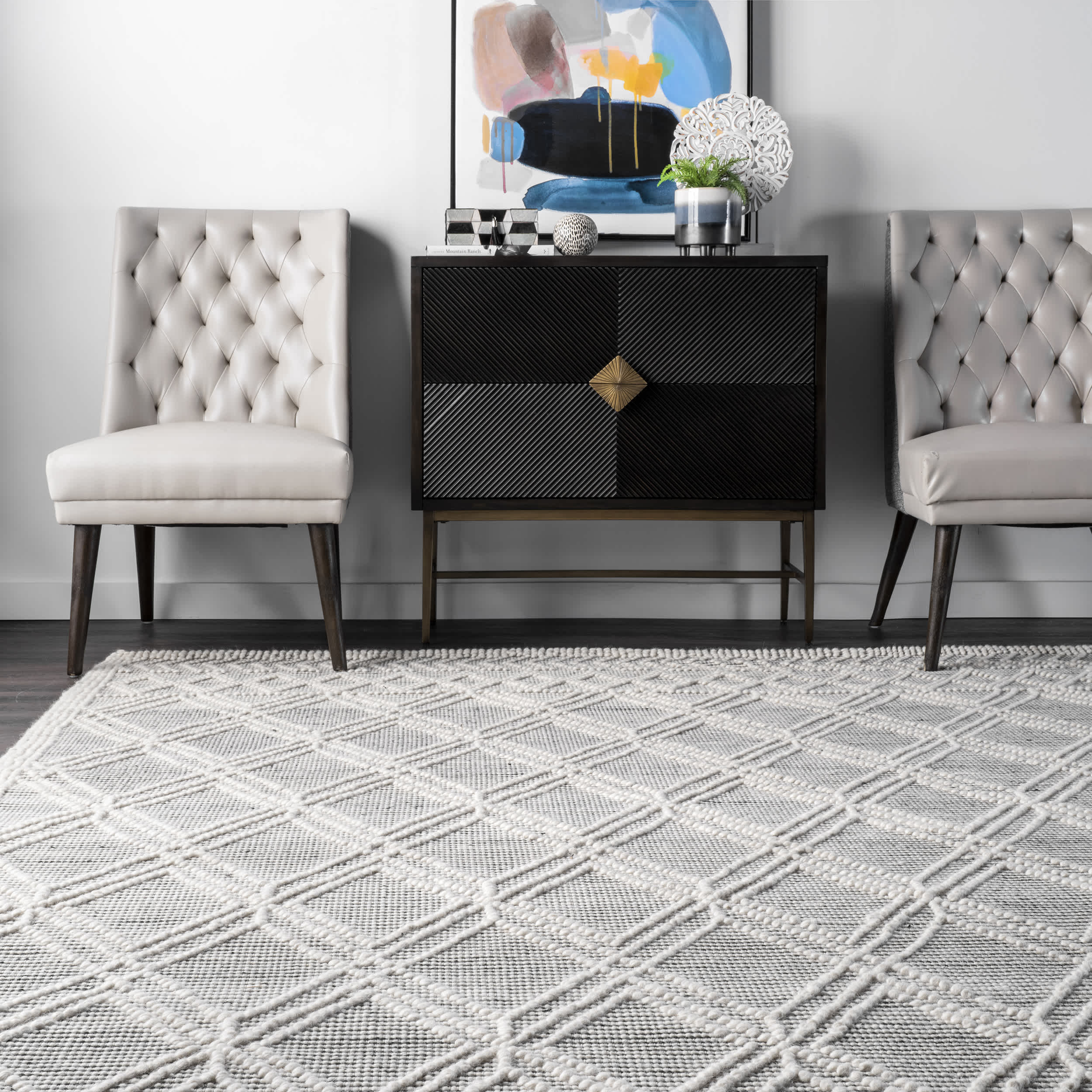 Contemporary Trellis Natti Area Rug - Image 8