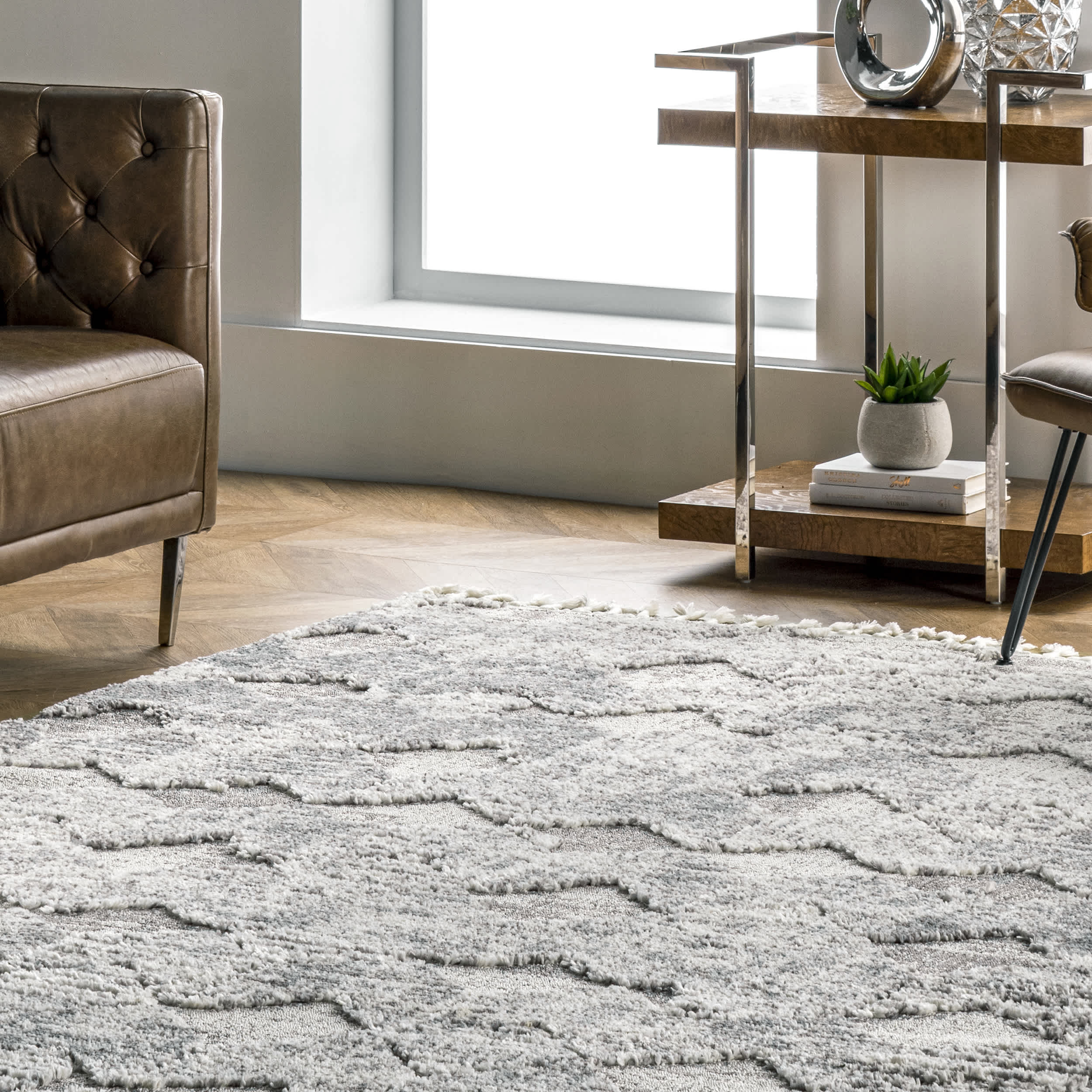 Agata Textured Tassel Area Rug - Image 17