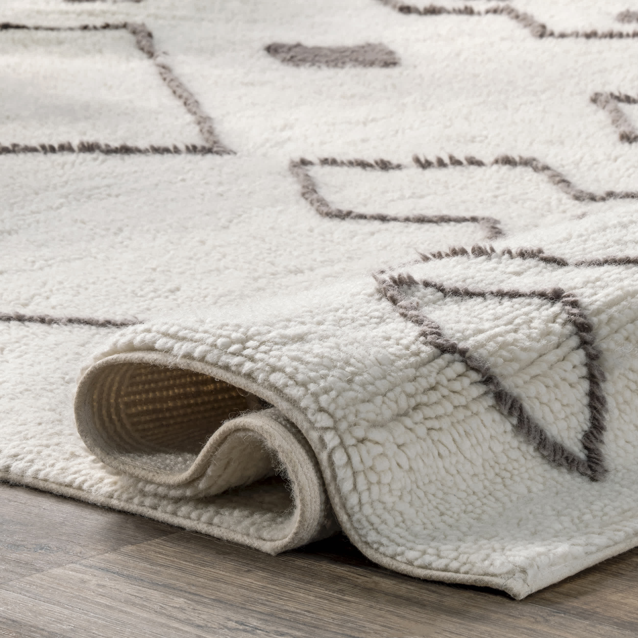 Moroccan Wool Washable Area Rug - Image 4