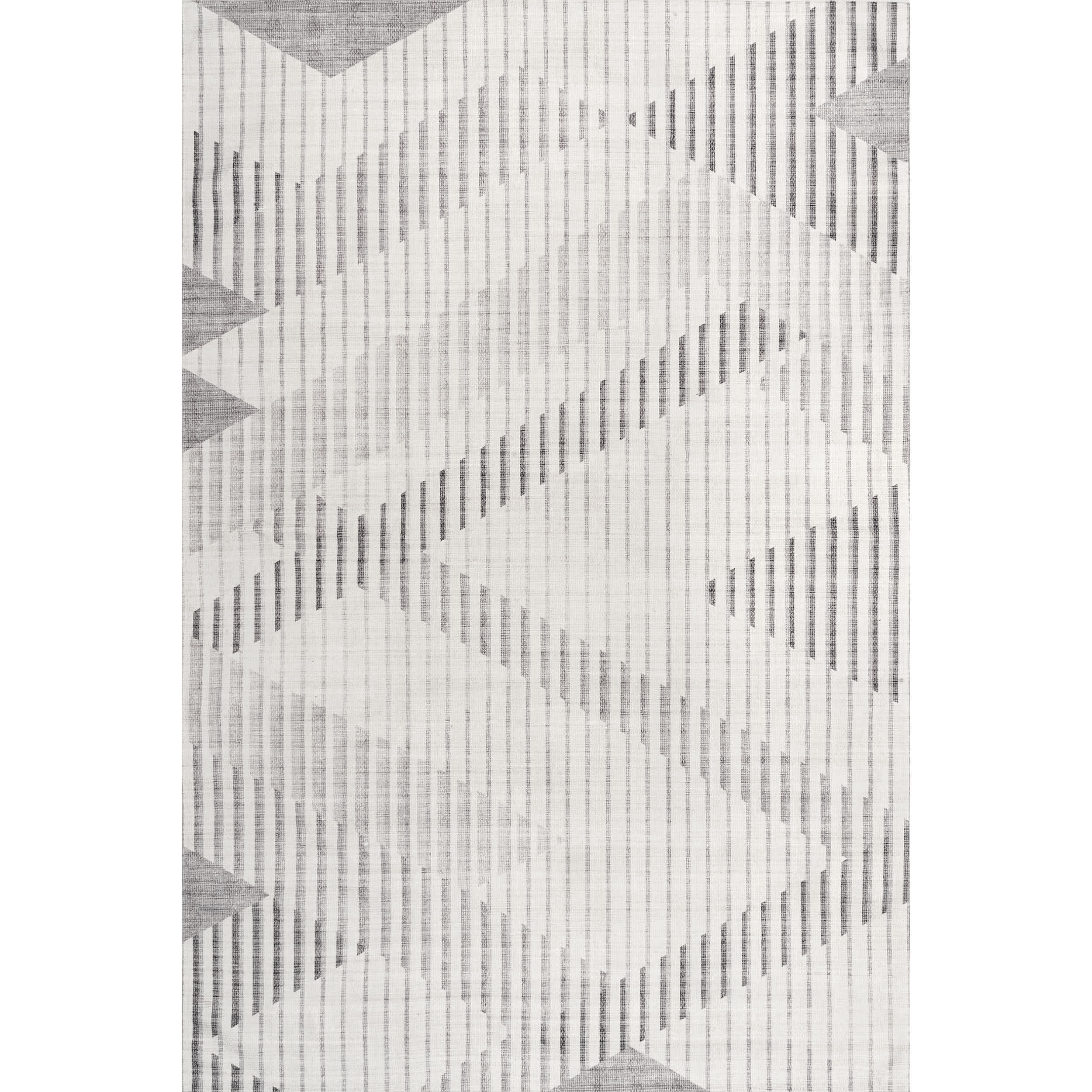 Modern Striped Washable Area Rug