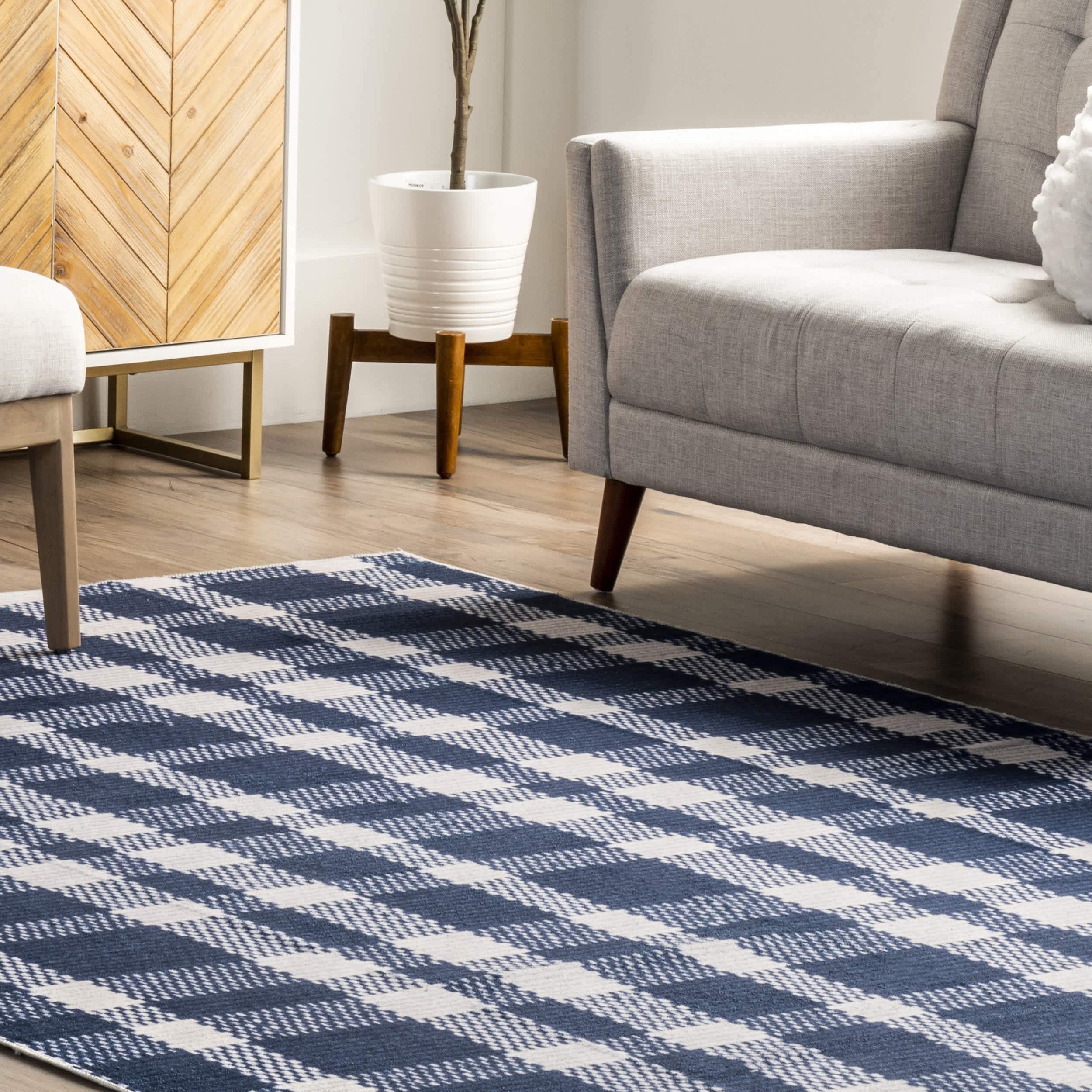 Tartan Plaid Washable Area Rug - Image 9