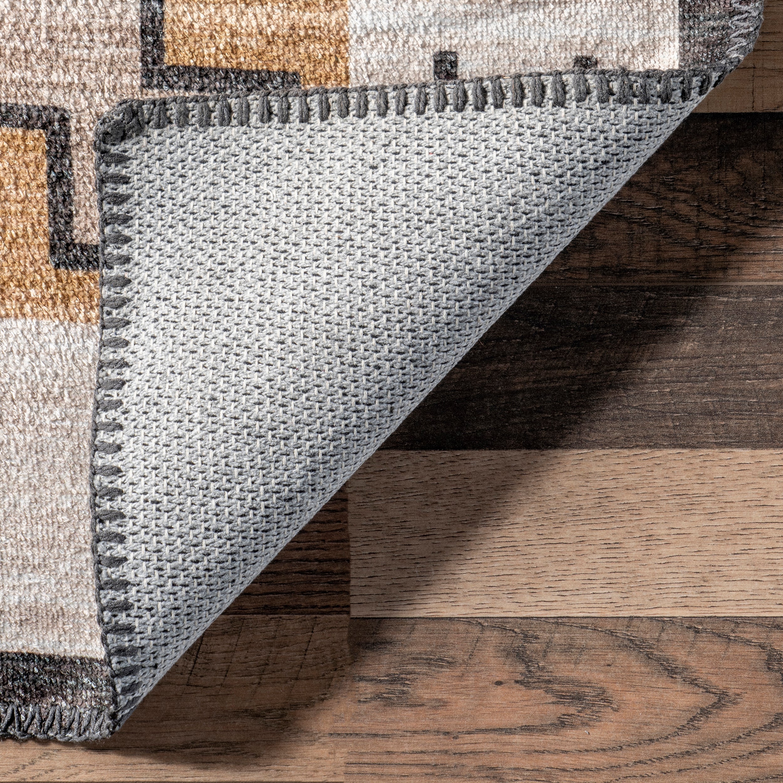 Remy Bold Geometric Machine Washable Area Rug - Image 7