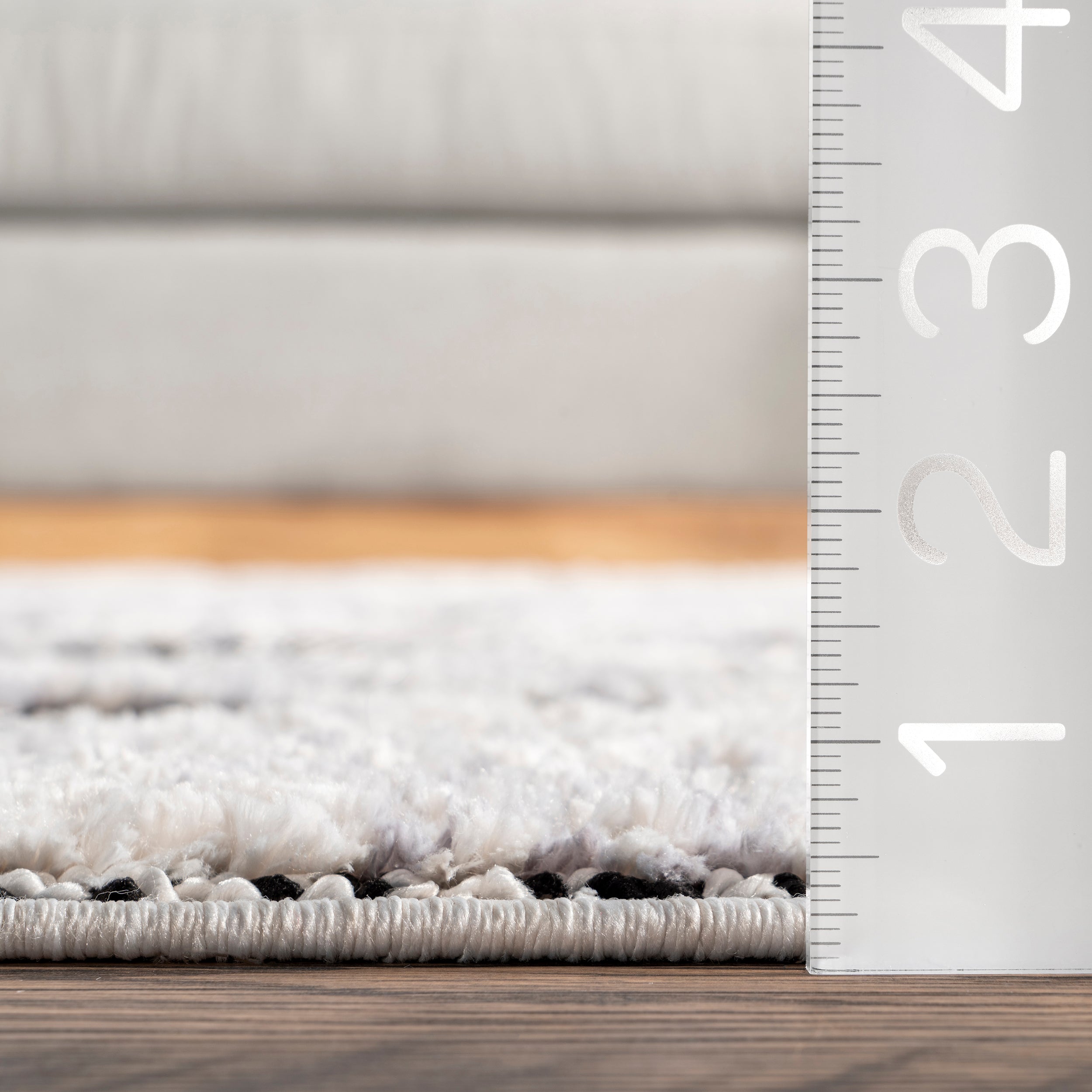 Ansley Moroccan Lattice Tassel Area Rug - Image 3