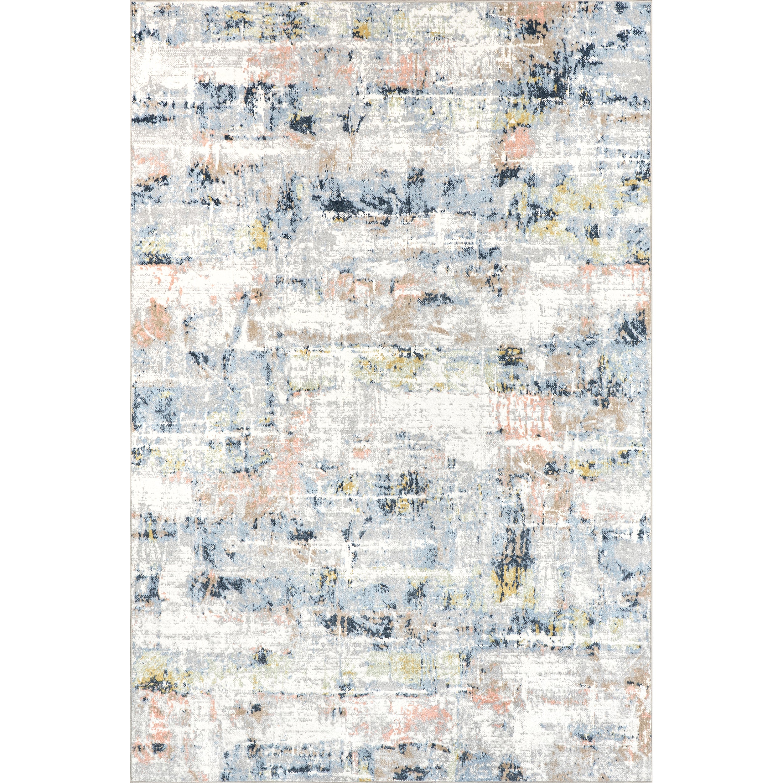 Aaliyah Casual Abstract Machine Washable Area Rug