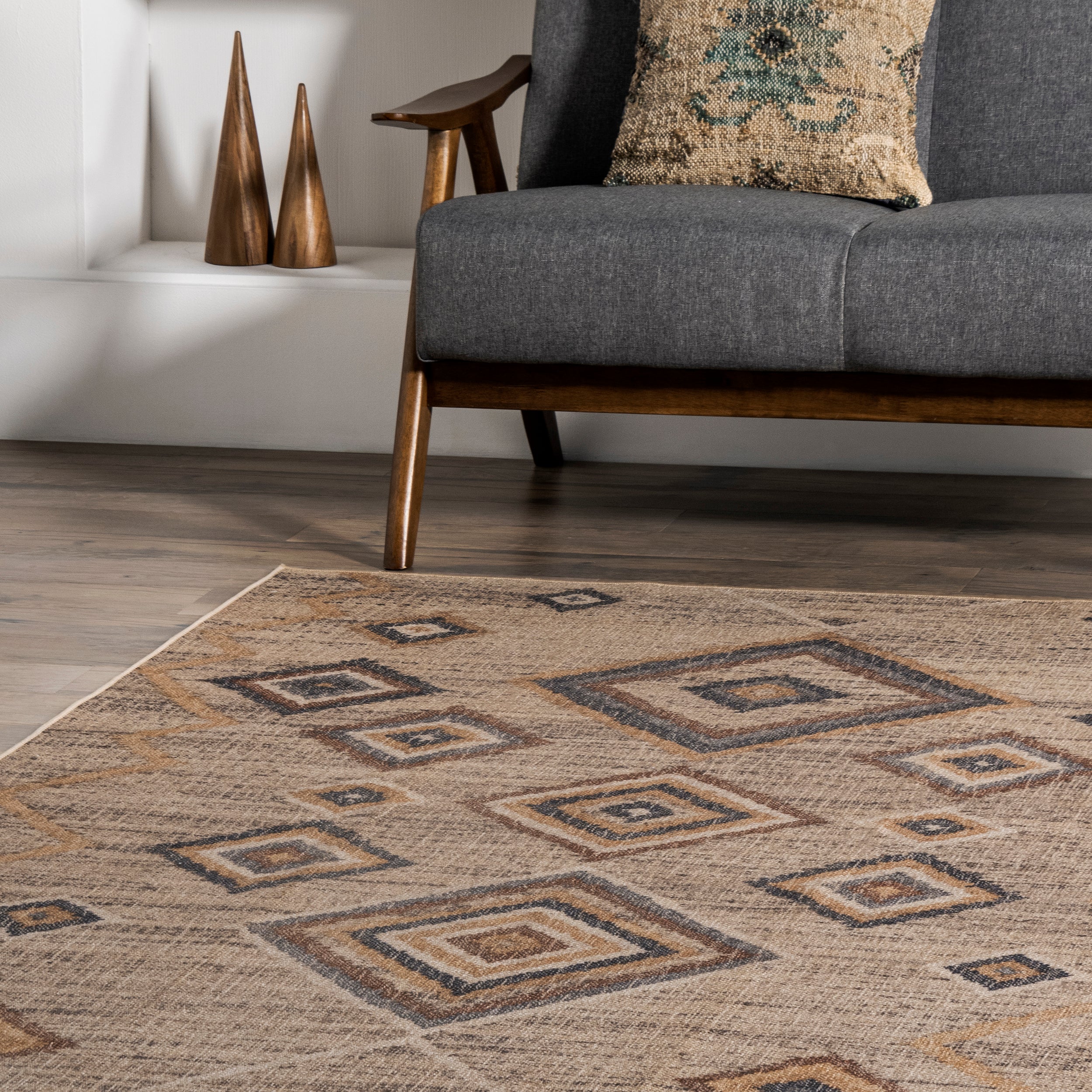 Jonie Bohemian Easy-Jute Machine Washable Area Rug - Image 9