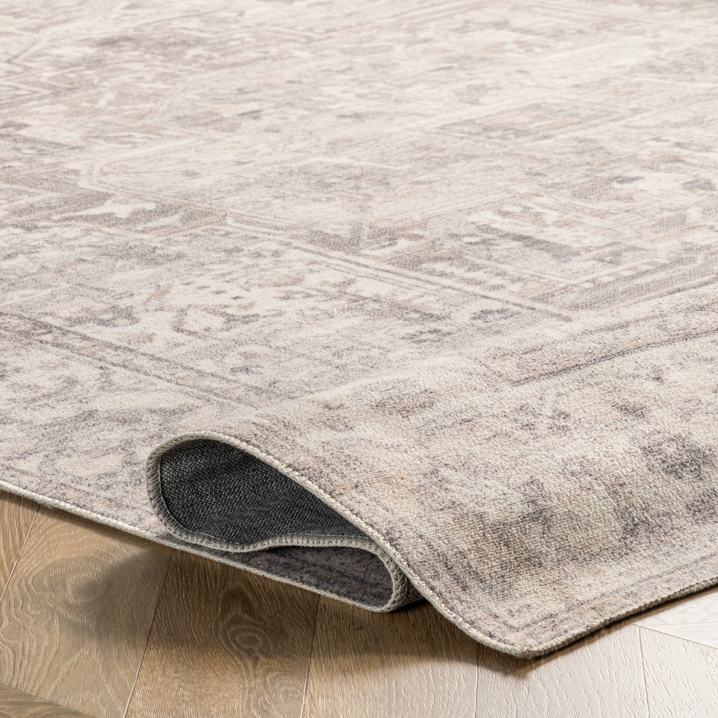 Brielle Machine Washable Vintage Medallion Area Rug - Image 4