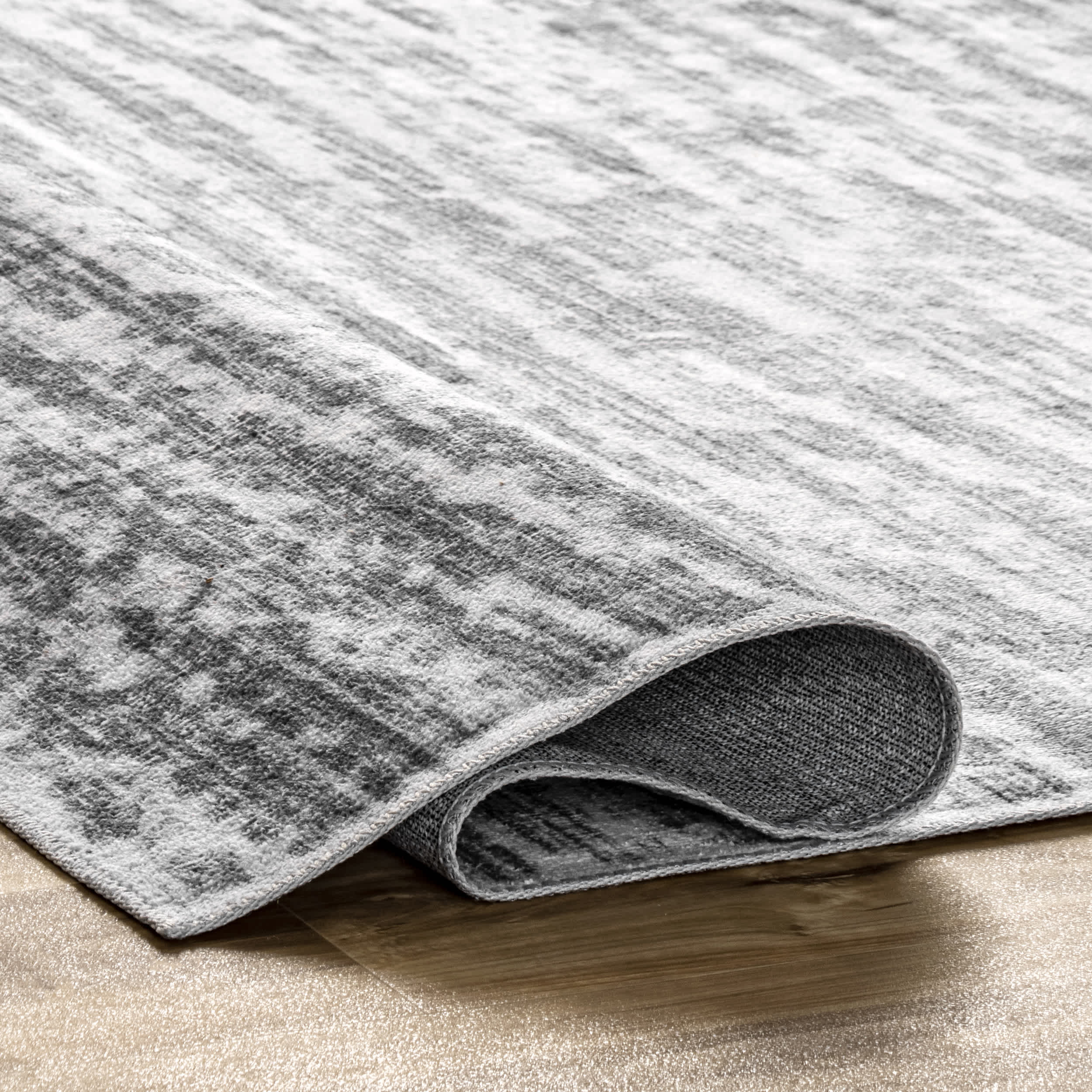 Avelina Abstract Stripes Machine Washable Area Rug - Image 4