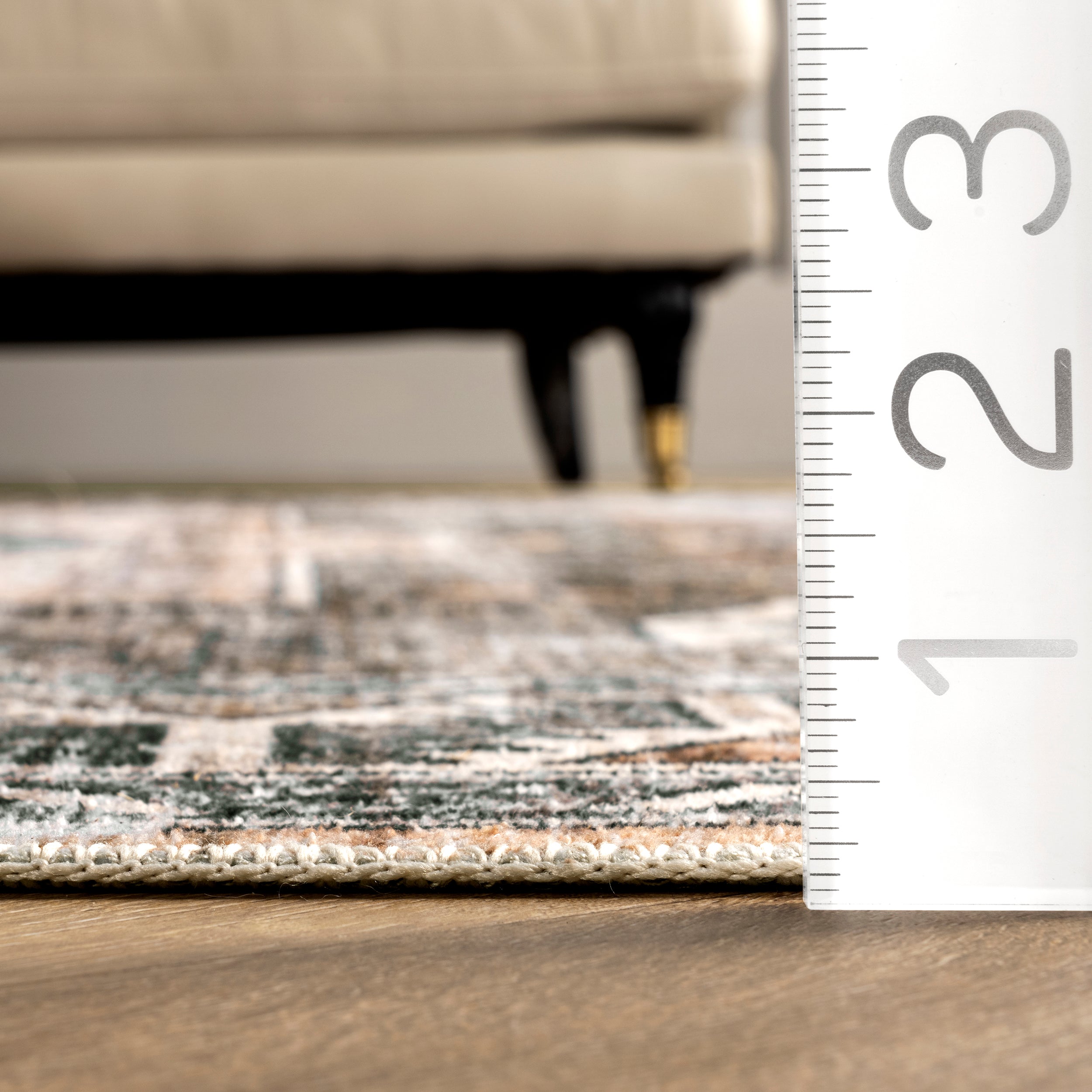Bowie Machine Washable Tribal Pattern Area Rug - Image 3