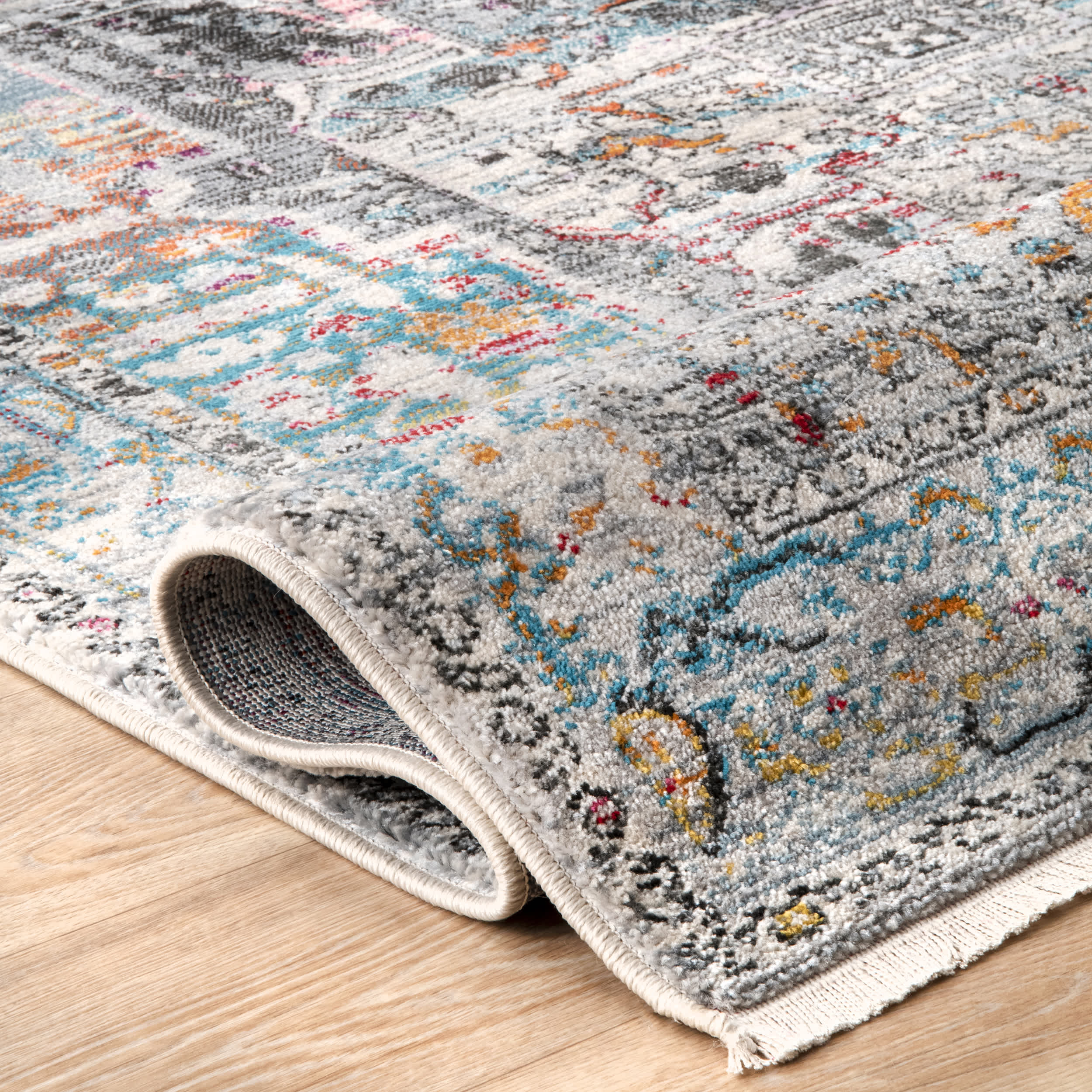 Vintage Harriet Medallion Fringe Area Rug - Image 11
