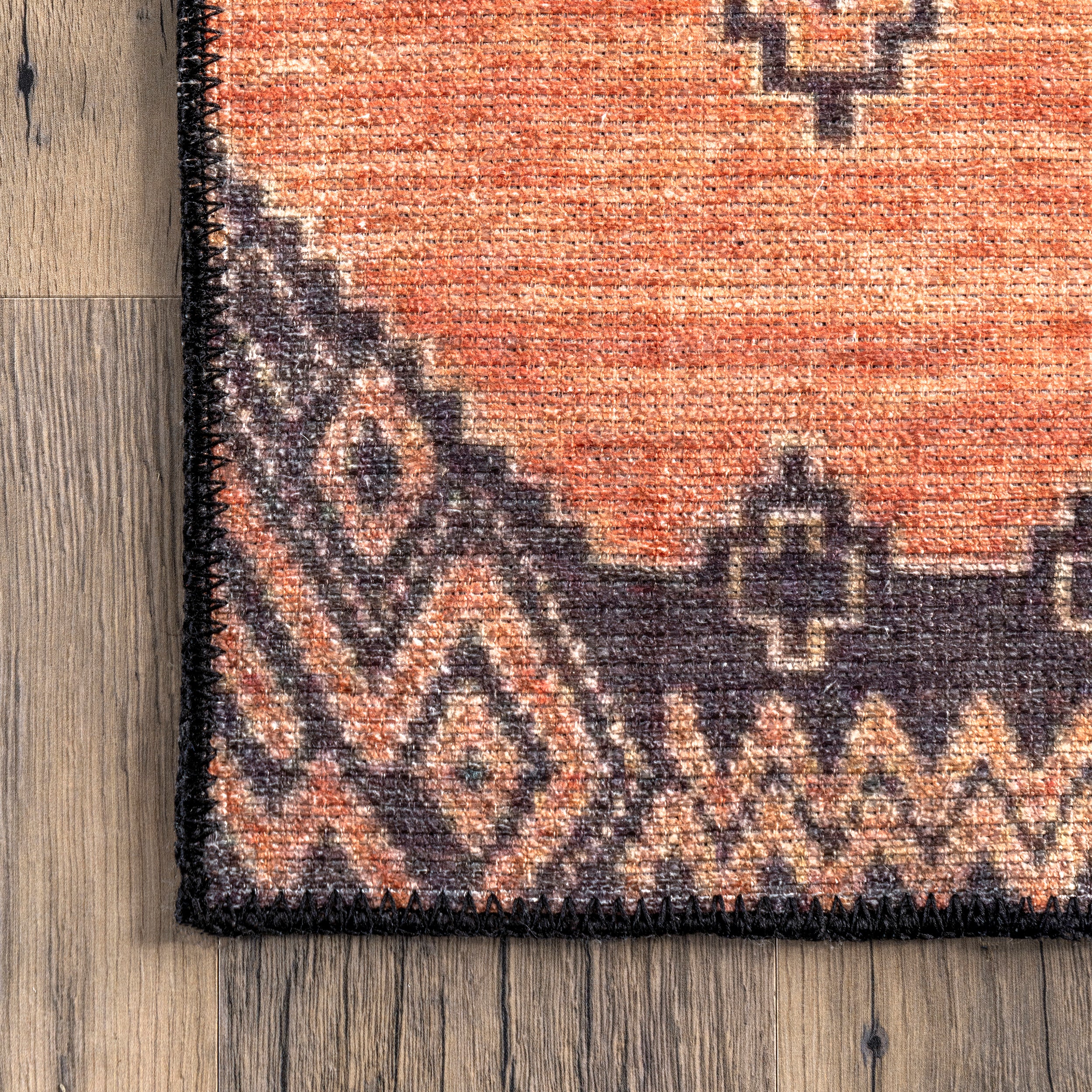 Quincy Cotton-Blend Traditional Area Rug - Image 5