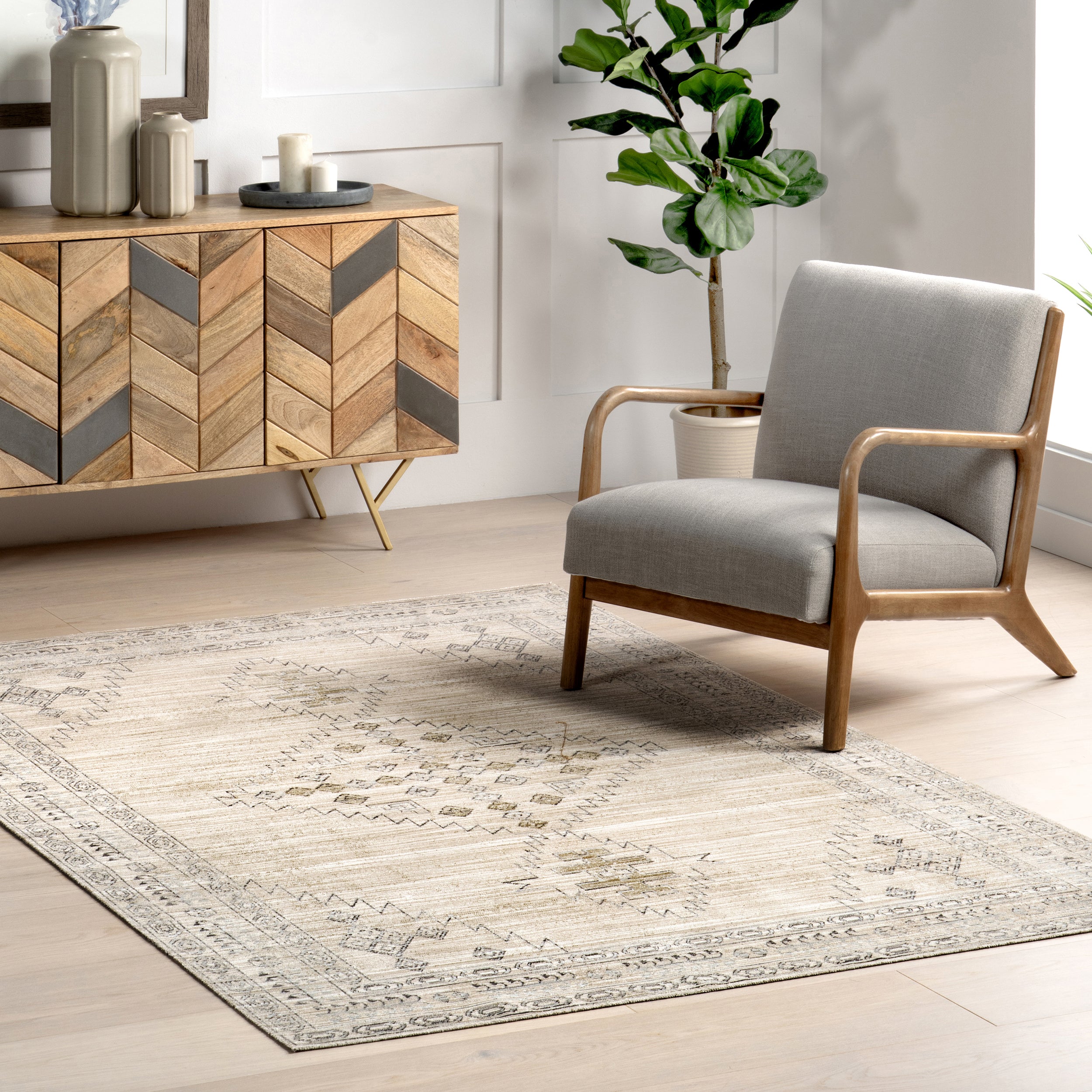 Halcyon Moroccan Indoor/Outdoor Machine Washable Area Rug - Image 2