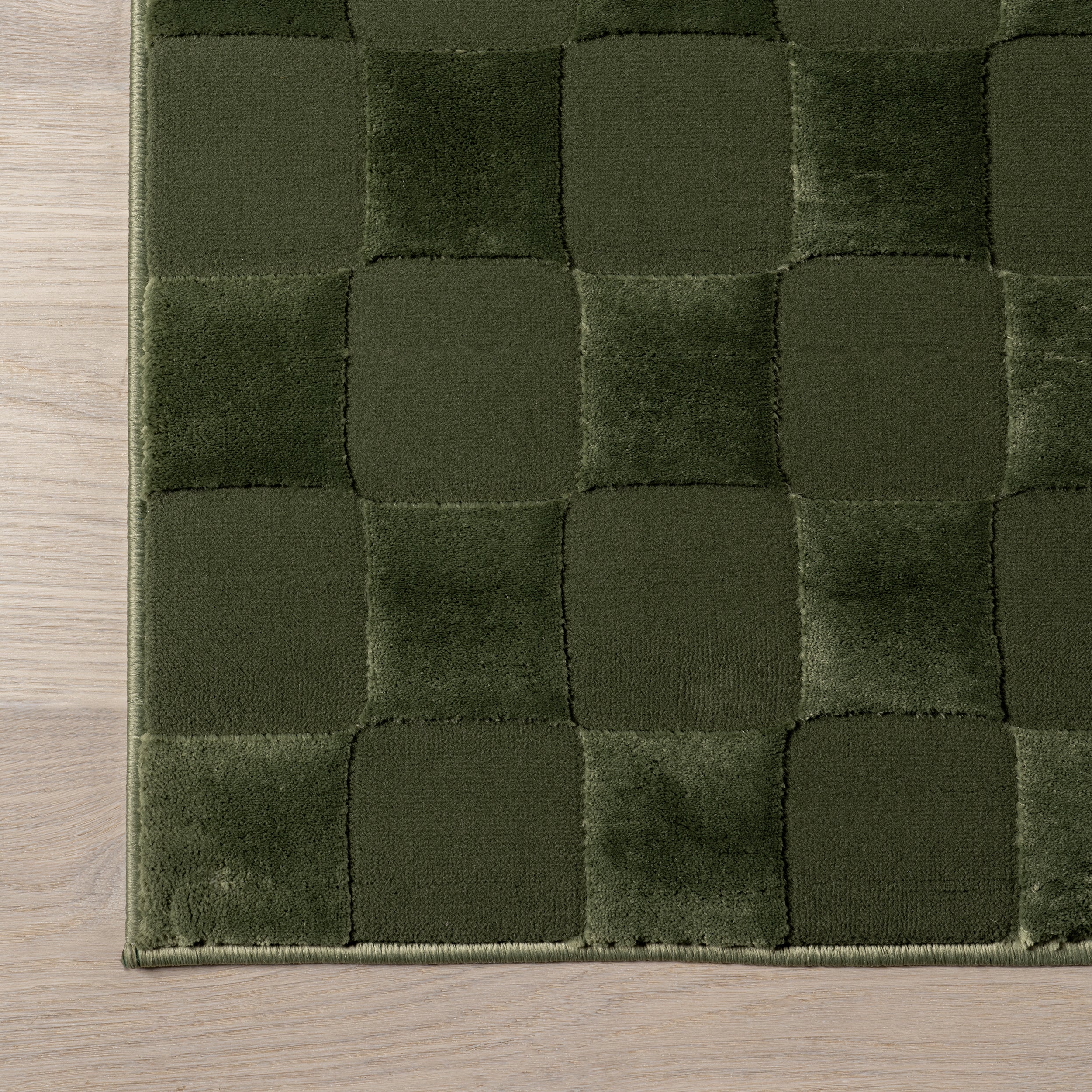 Alaiya Checkered Machine Washable Area Rug - Image 5