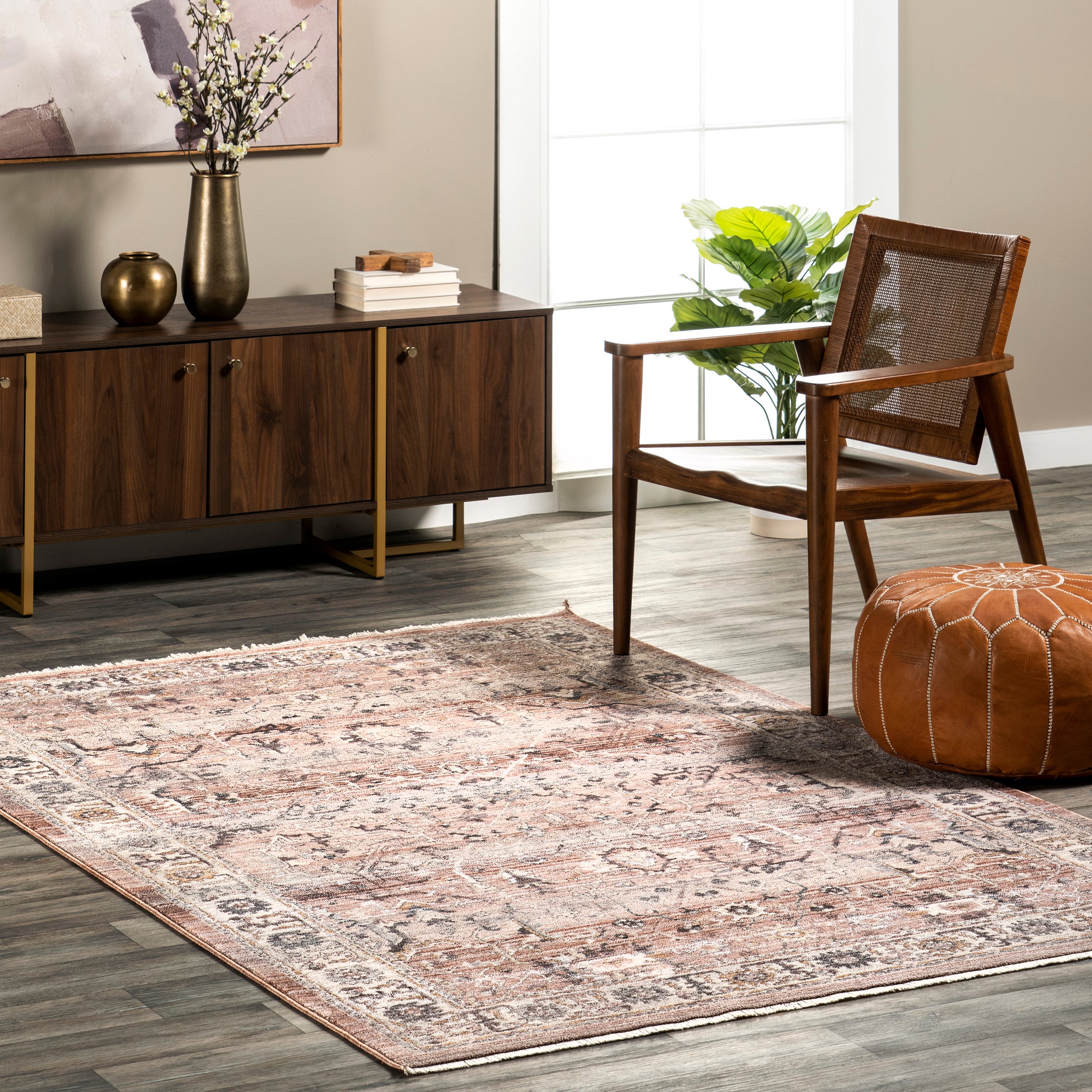 Sorsha Persian Traditional Fringe Area Rug - Image 2