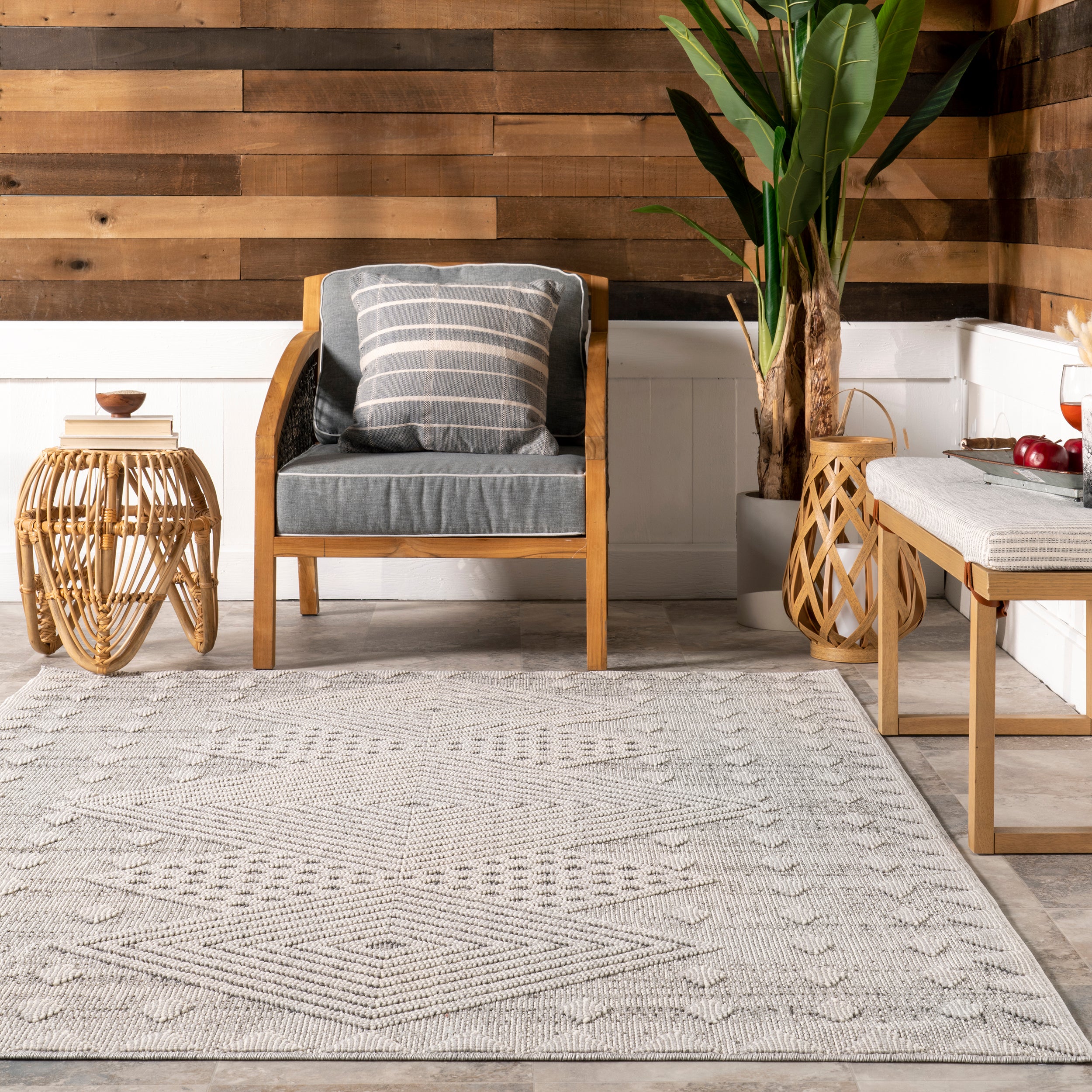 Mindi Bold Geometric Indoor/Outdoor Area Rug - Image 8